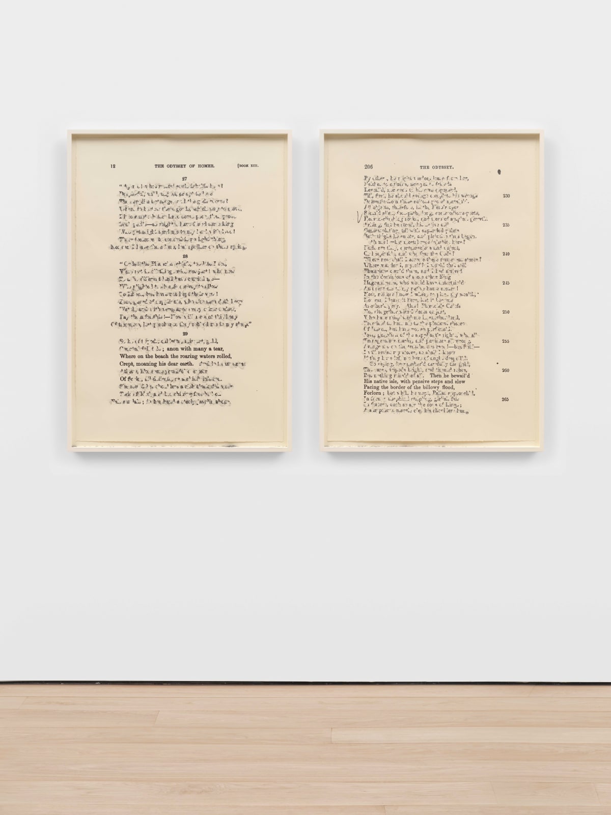 Bethany Collins, The Odyssey: 1862 / 1837, 2024