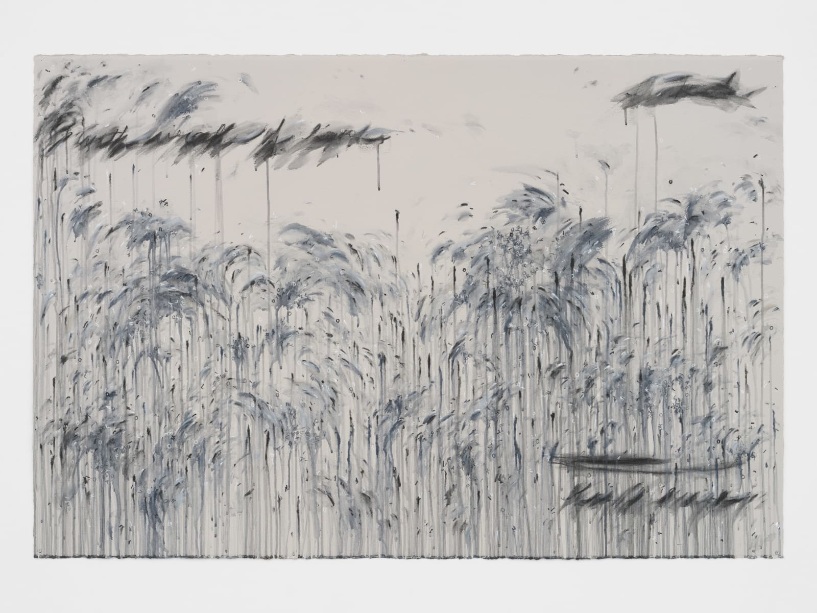 Bethany Collins, Linked with wreaths of roses, 2025