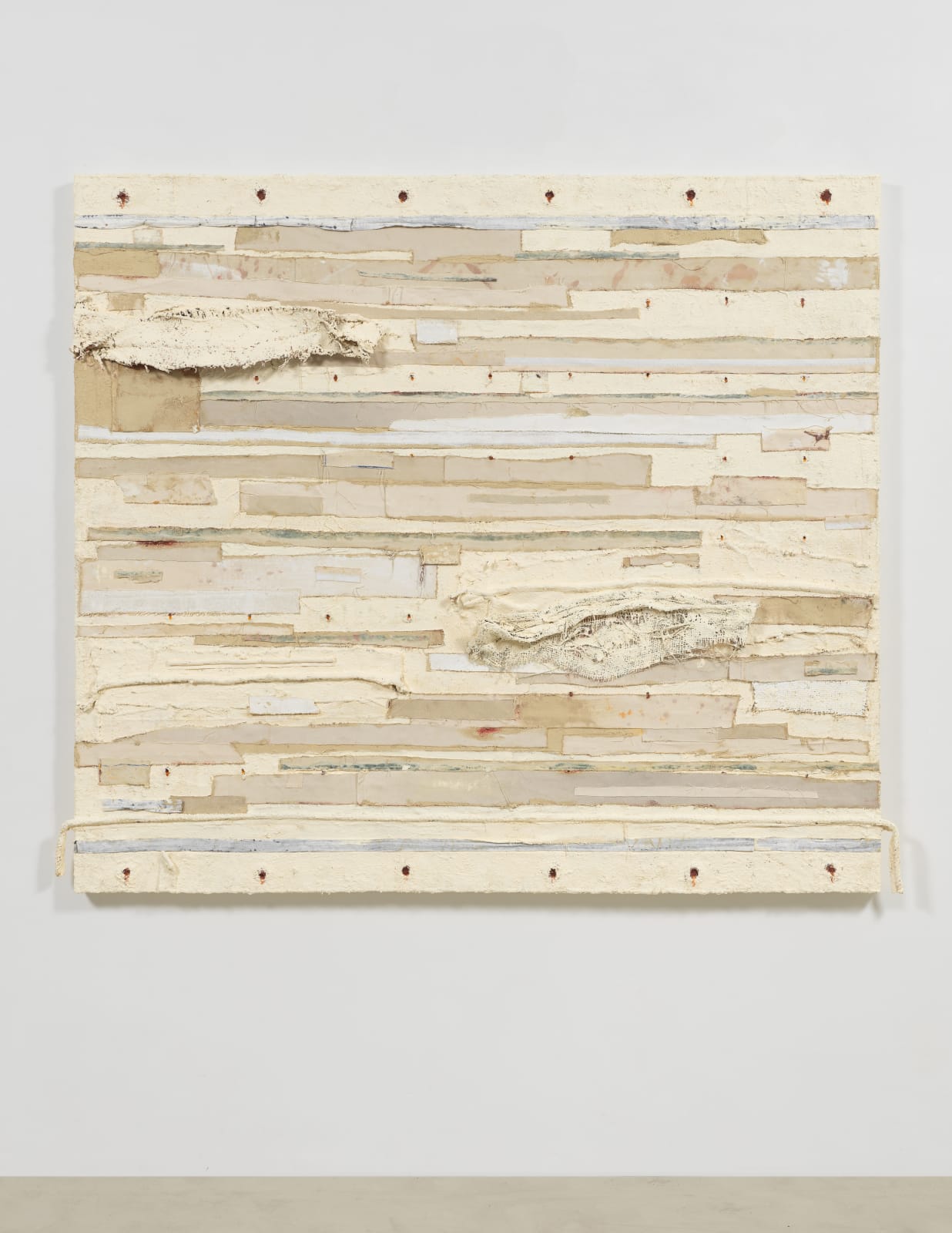 Harmony Hammond, Bandaged Grid #8, 2018
