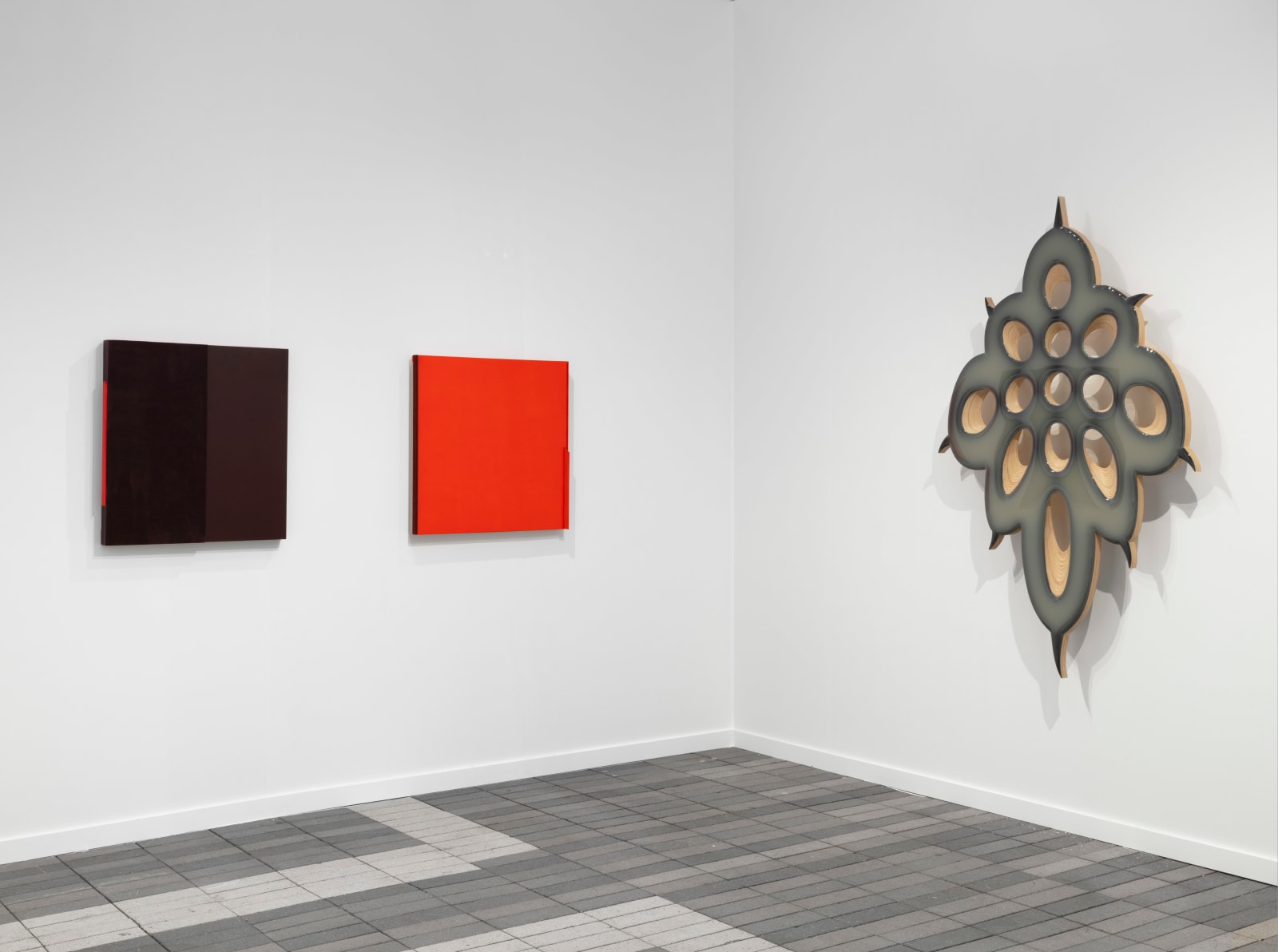 Jennie C. Jones, Met Dense Tone (with red edge), 2025