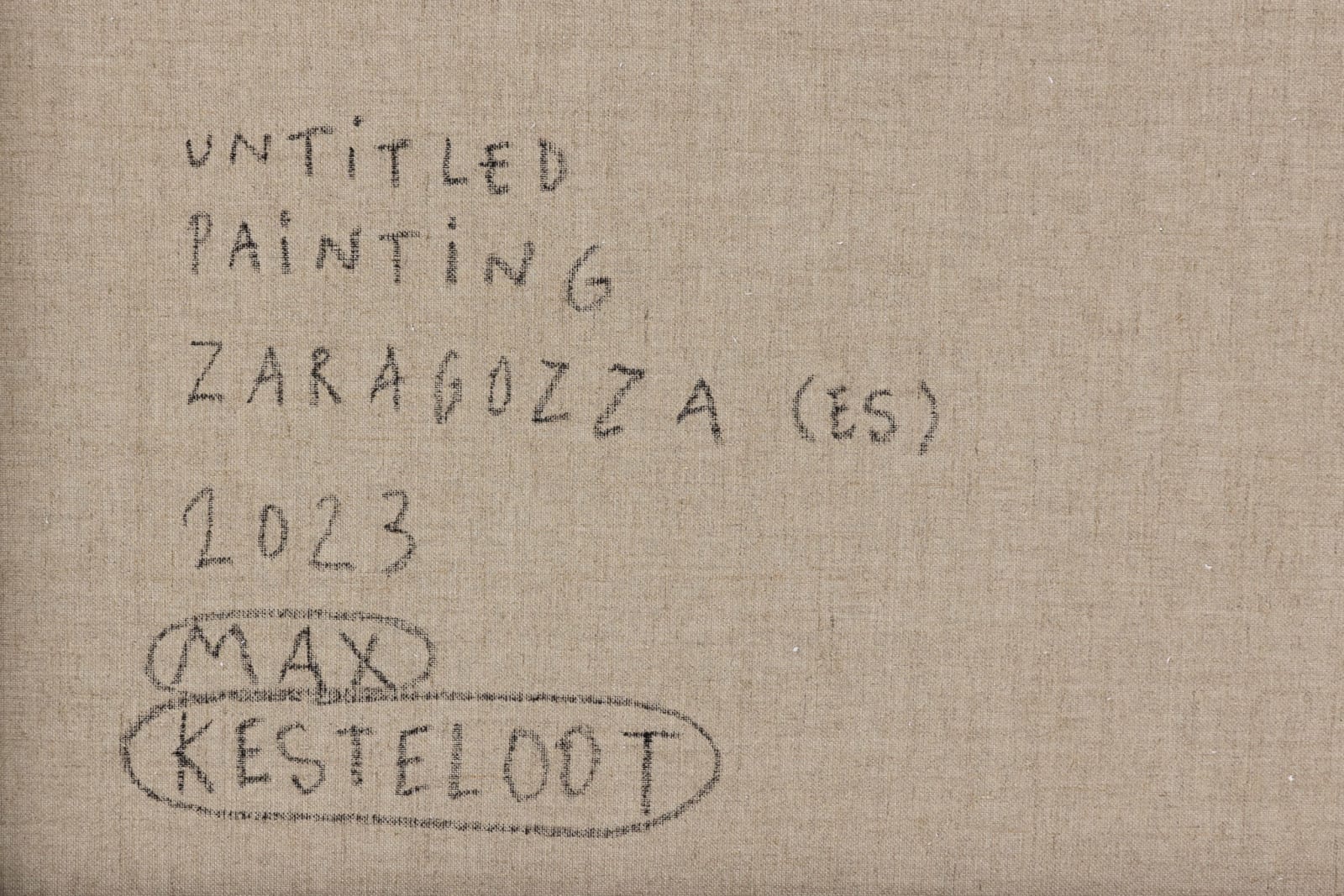 Max Kesteloot, Untitled painting, Zaragozza (ES), 2023