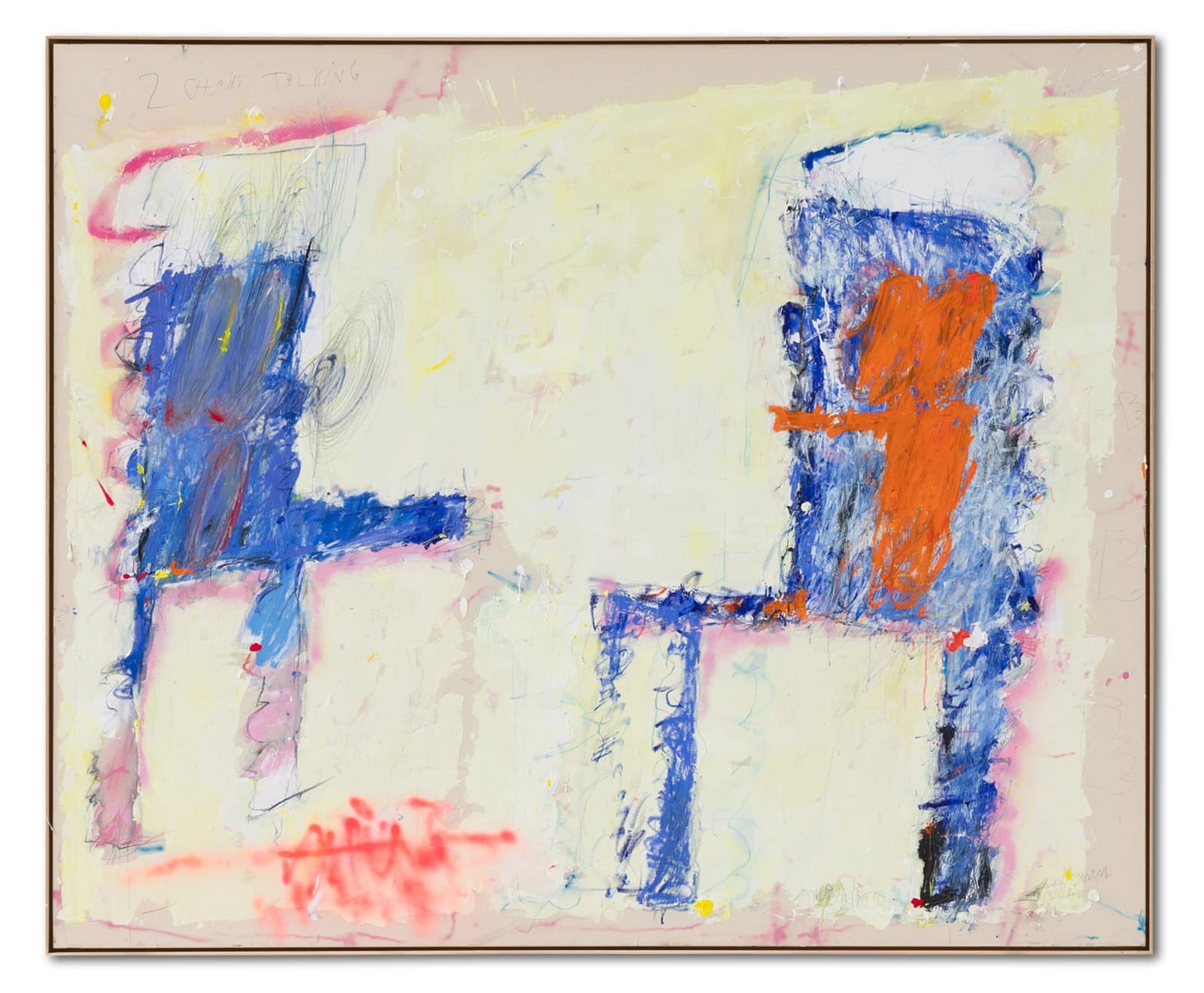 Marria Pratts, 2 Chairs Talking Big Orange Nose, 2023