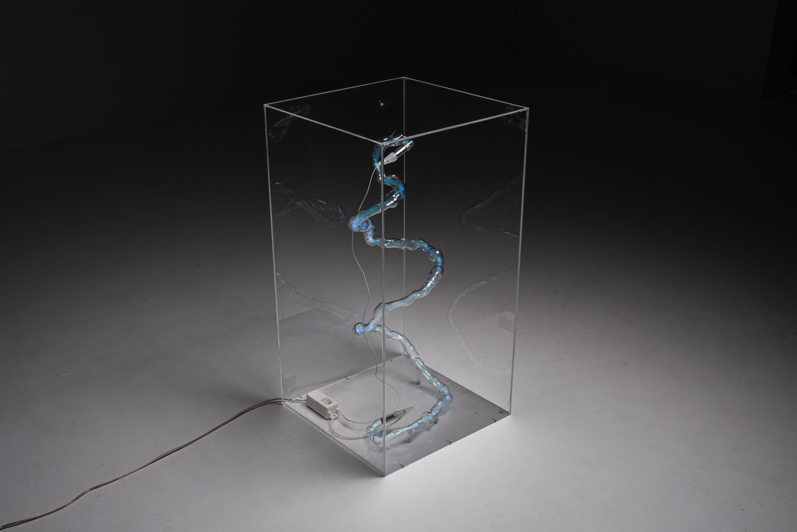Marria Pratts, Sculpture 1. Neon BLUE, 2021