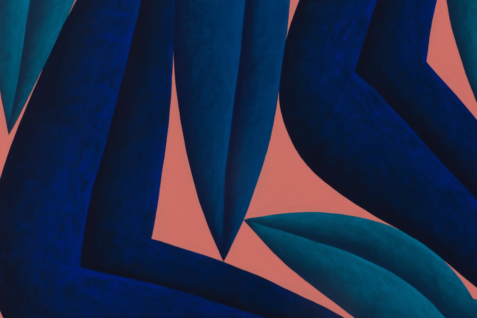 Corydon Cowansage, Blue, Turquoise, Peach, 2022