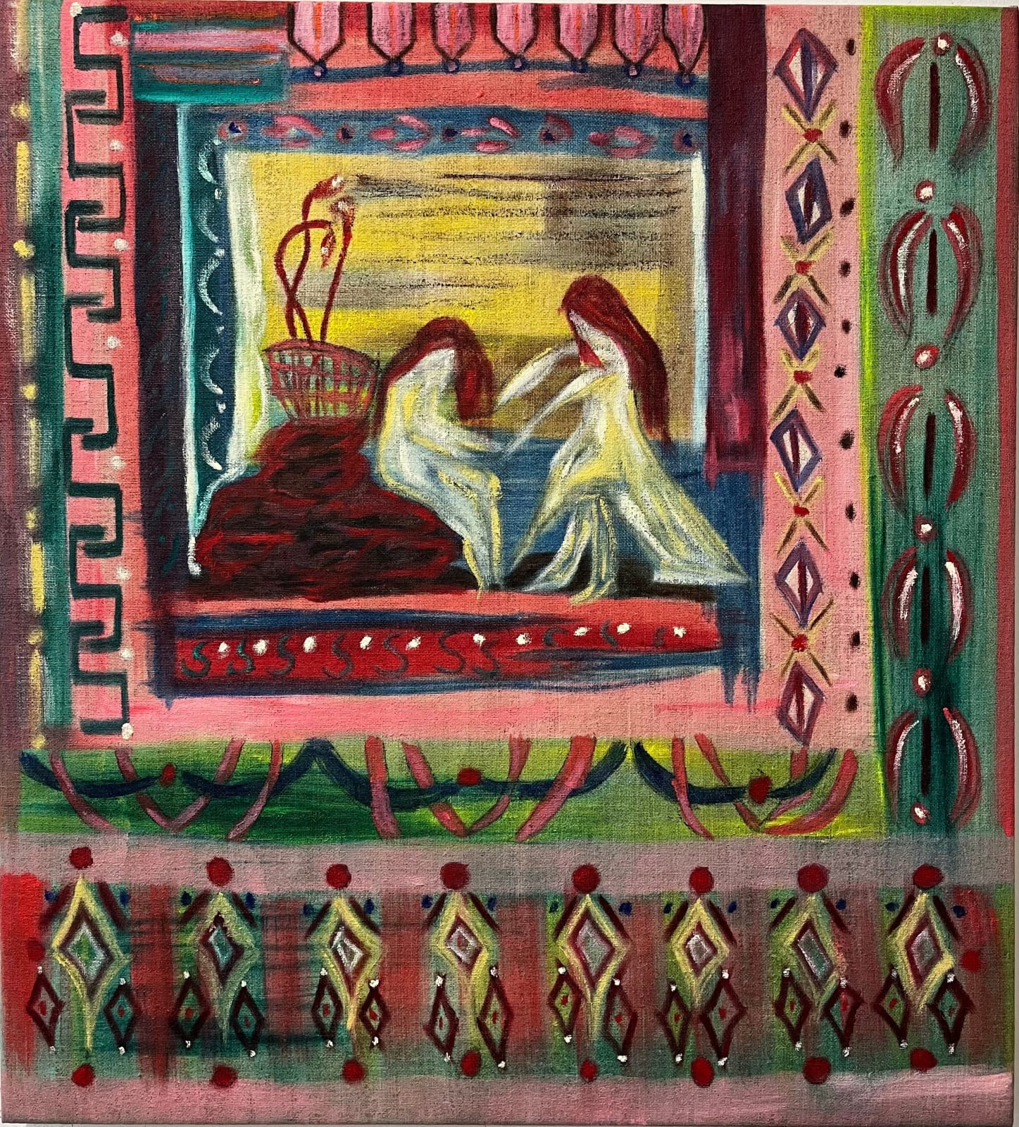 Yasmin Sliai, Help – Resting on a stone, 2024