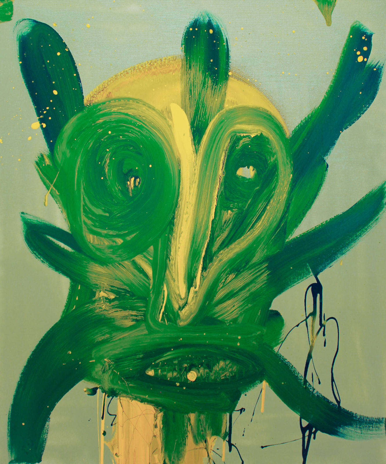 Frederik Næblerød, Portrait (green), 2022
