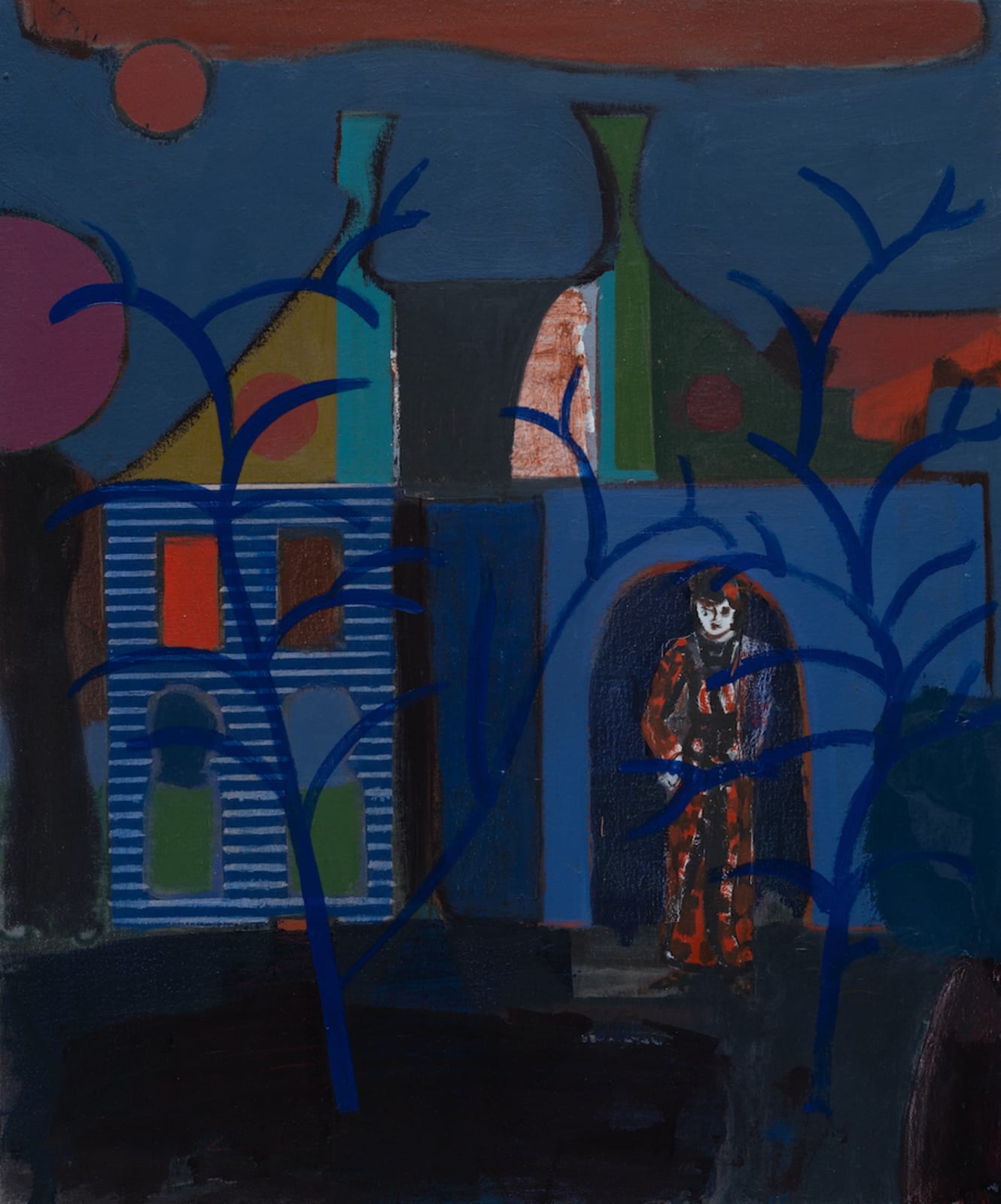 Jackie Gendel, Red Moon that Night, 2021