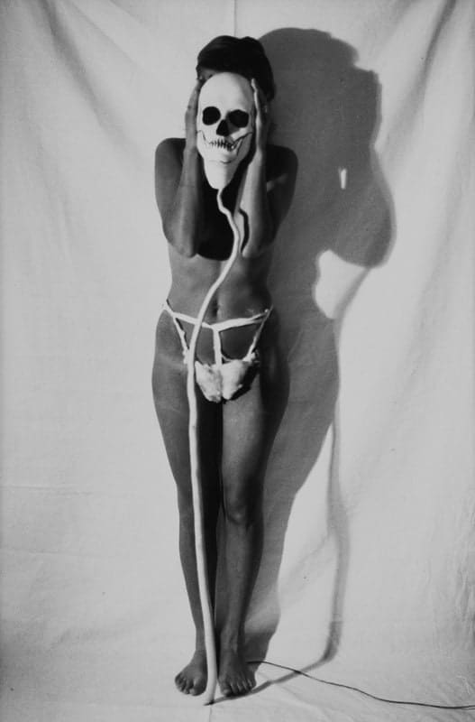 Birgit Jürgenssen, Untitled (from the series 'Totentanz mit Mädchen / Death Dance with Maiden'), 1979