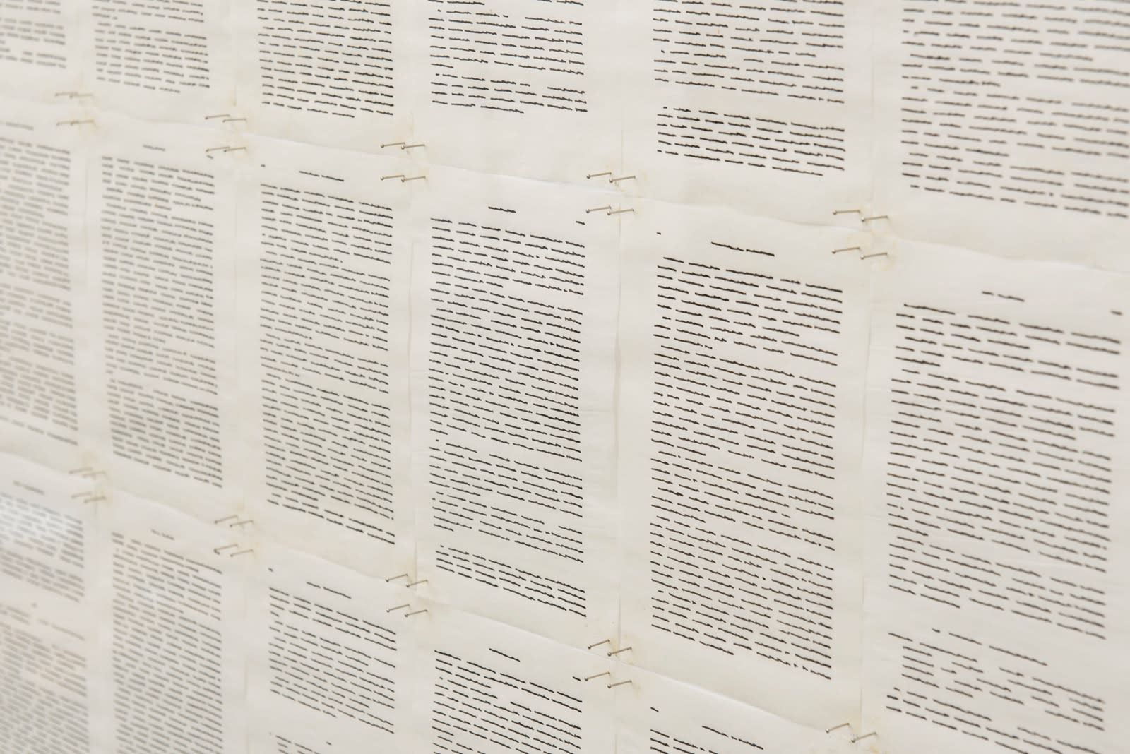 Irma Blank, Trascrizioni, All Around, 1976