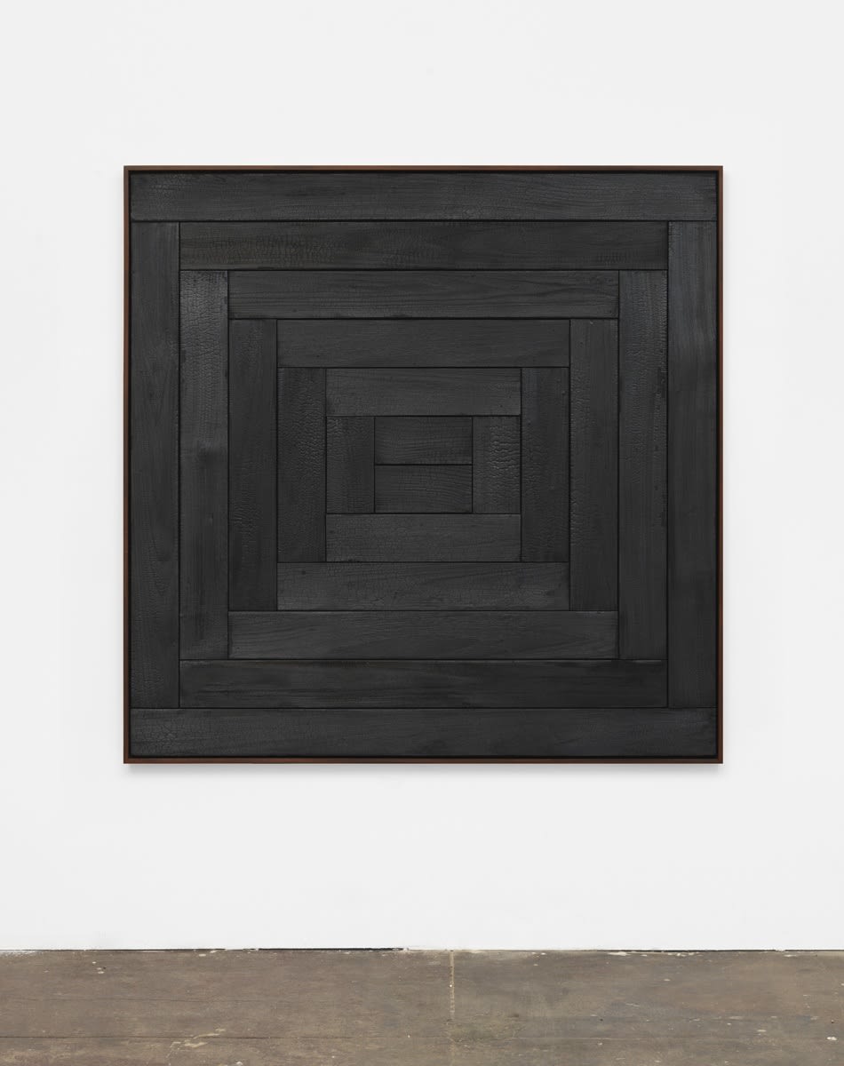 Davide Balula, Burnt Painting, Imprint of the Burnt Painting (The Channel), 2015