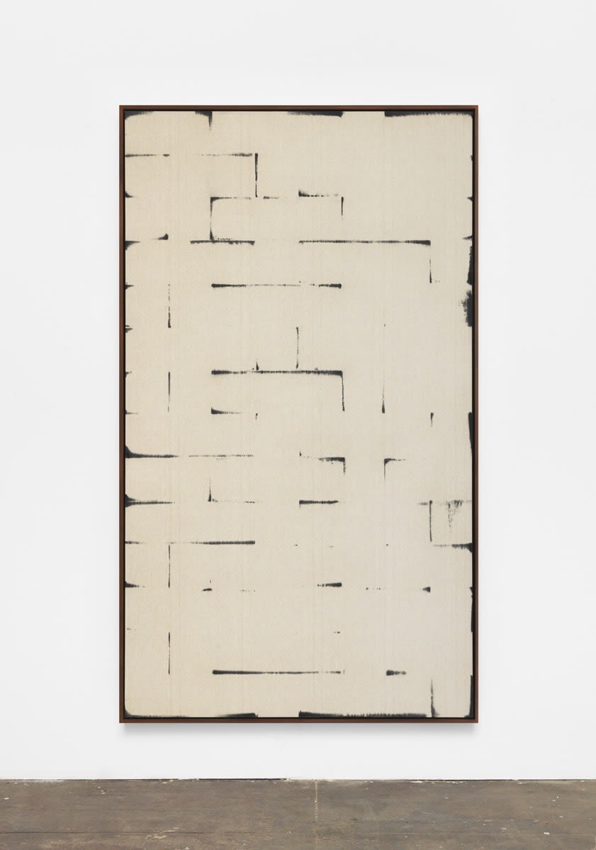 Davide Balula, Burnt Painting, Imprint of the Burnt Painting (A —-—-), 2015