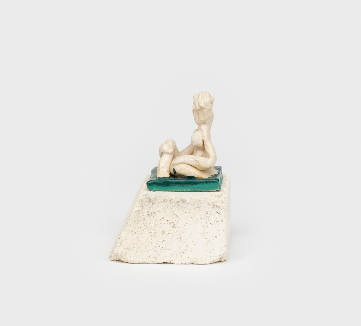 Amy Bessone, Micro-monument no.2 (white/green), 2018
