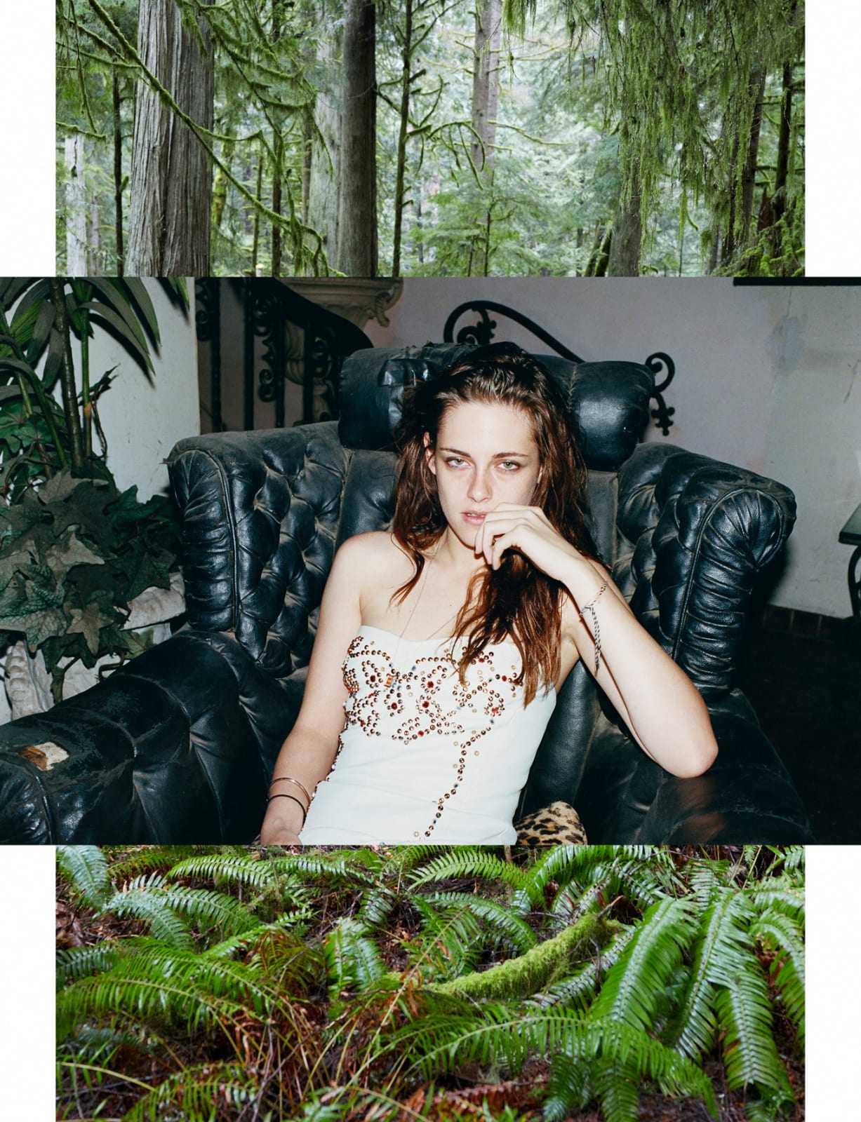 Juergen Teller, Kristen Stewart, At Moments I Felt like Being in a Strange Dream in a Medieval Forest with 2 Naked Canadian Girls Doing Hula Hoops, Covered all over in Sweet Maple Syrup No.123, System Magazine Supplement, Canada, 2017