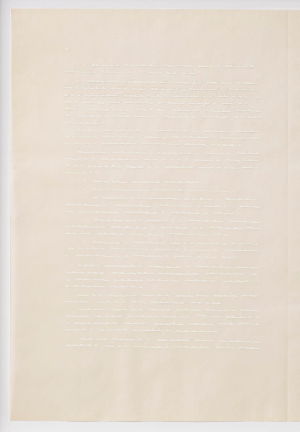 Irma Blank, Trascrizioni, 1975