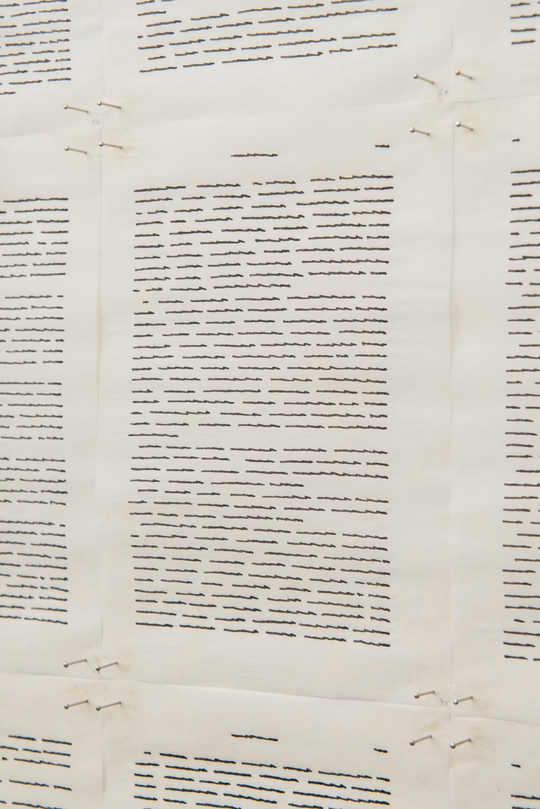 Irma Blank, Trascrizioni, All Around, 1976
