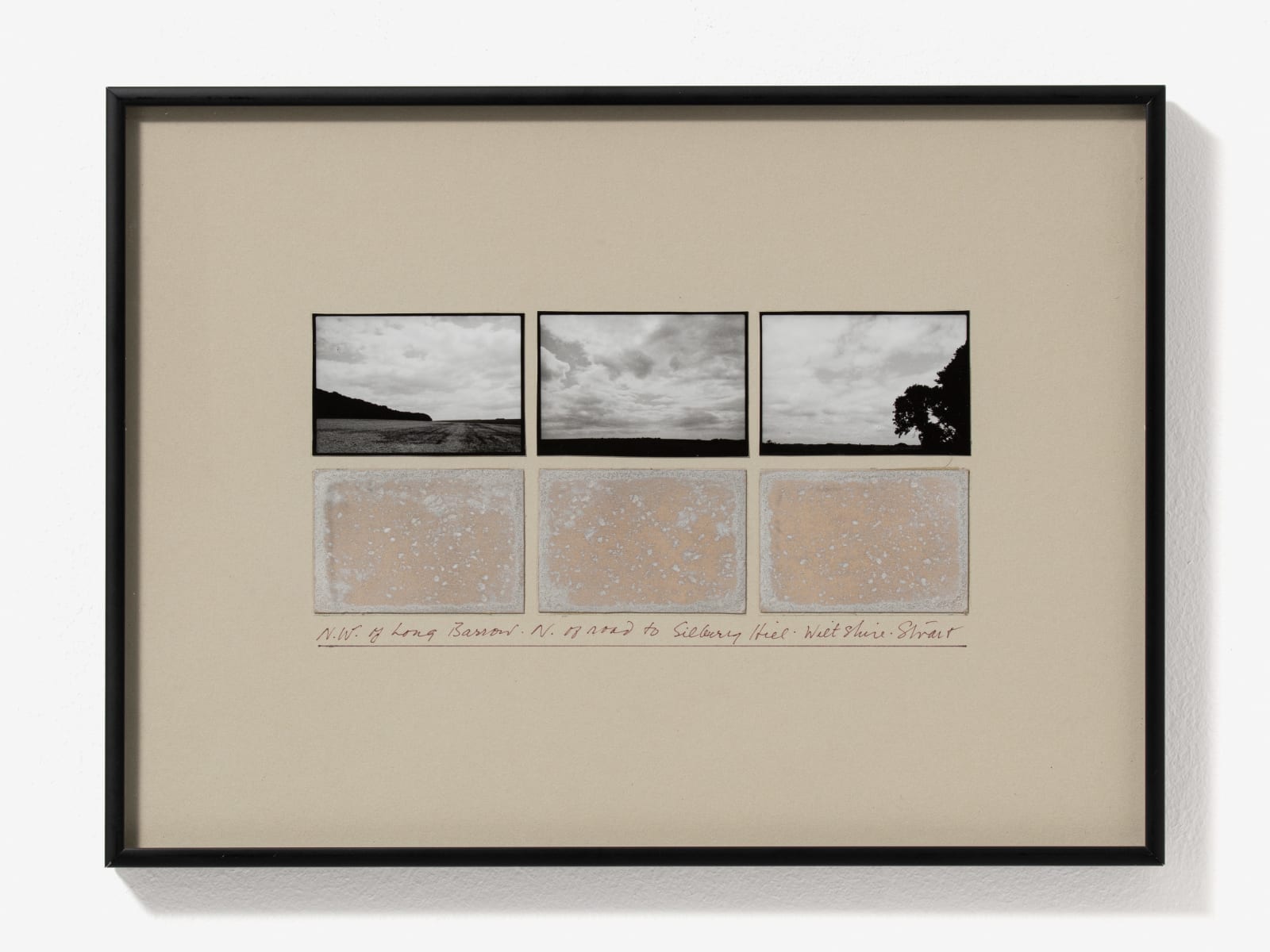 Michelle Stuart, NW of Long Barrow N of Road to Silbury Hill, Wiltshire, 1980