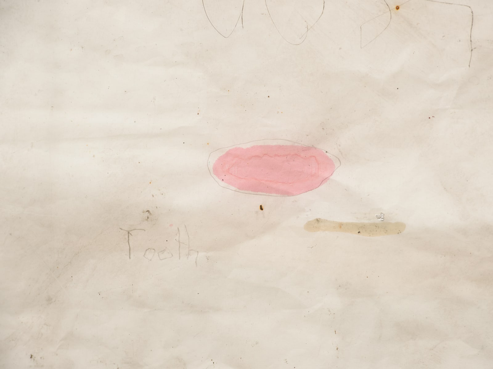 Ian Kiaer, Endnote Tooth, Silver, Pink, 2018