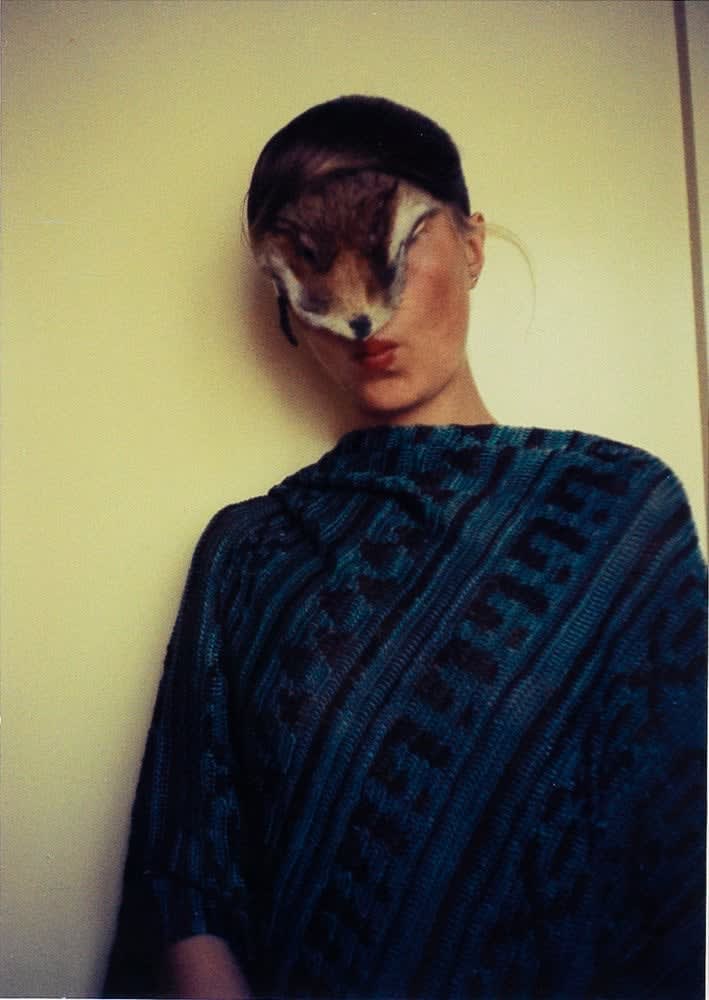 Birgit Jürgenssen, Untitled (Selbst mit Fellchen / Self with Little Fur), 1974/2011
