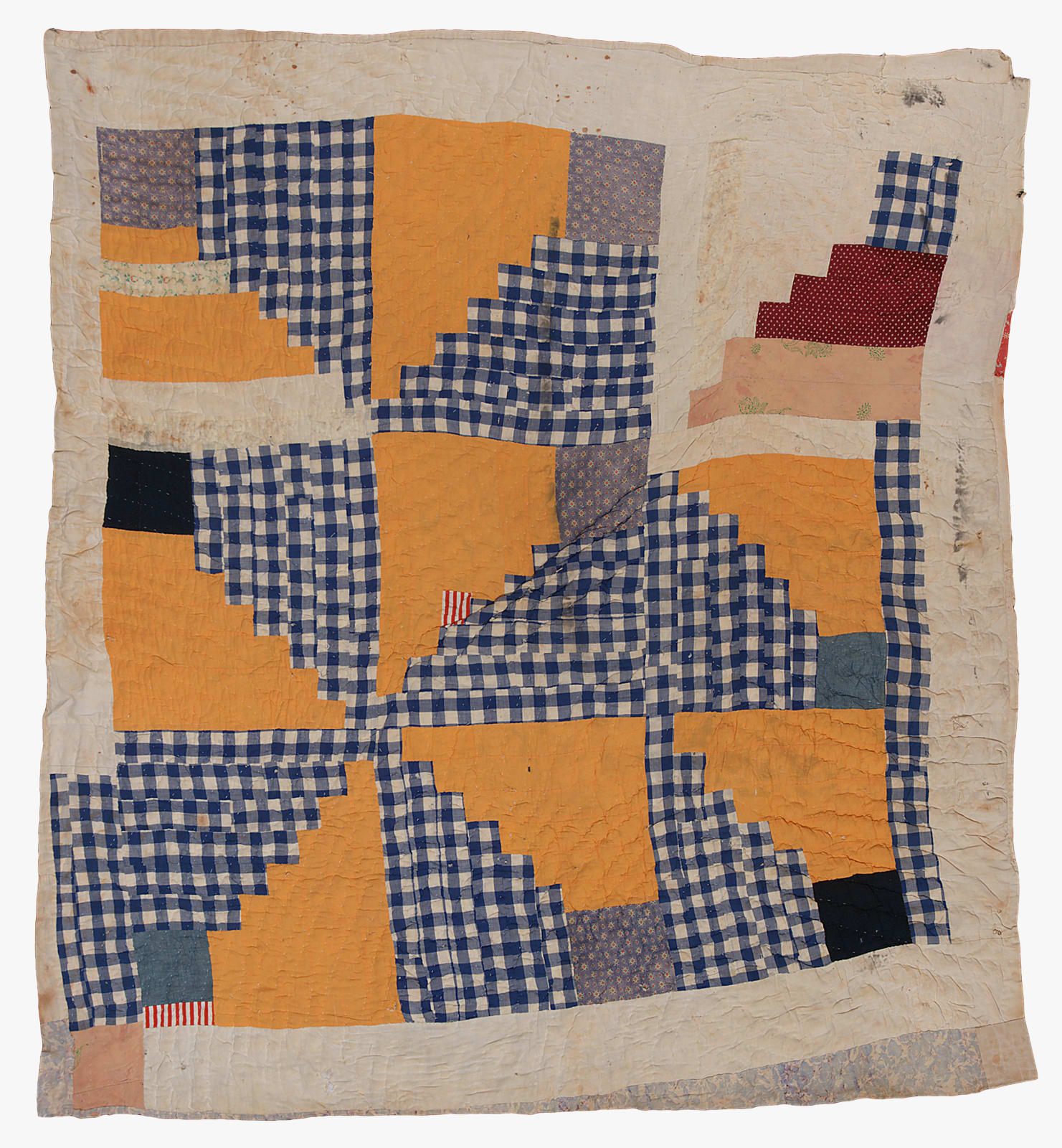 Joerina C. Pettway, 'Housetop' - 'Log Cabin' variation, c. 1940