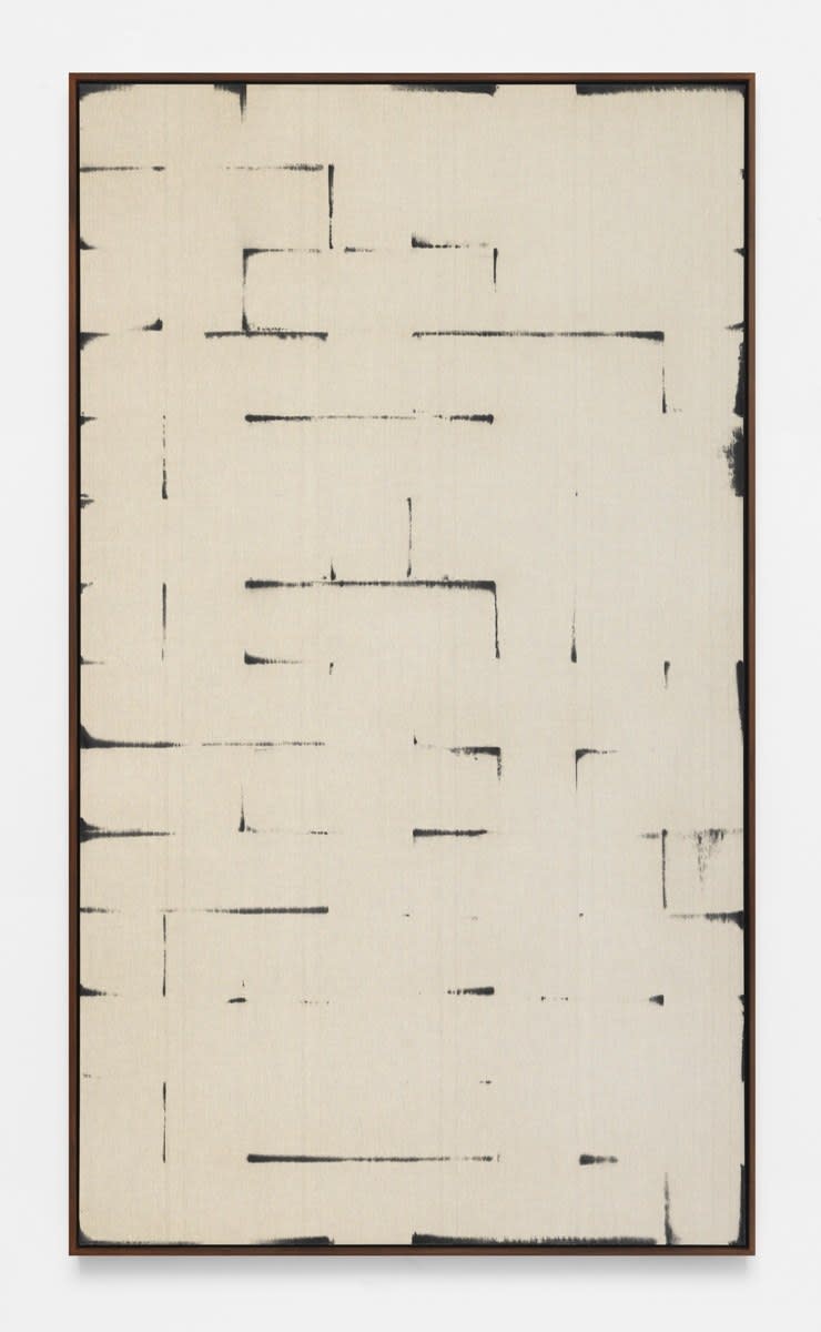 Davide Balula, Burnt Painting, Imprint of the Burnt Painting (A —-—-), 2015