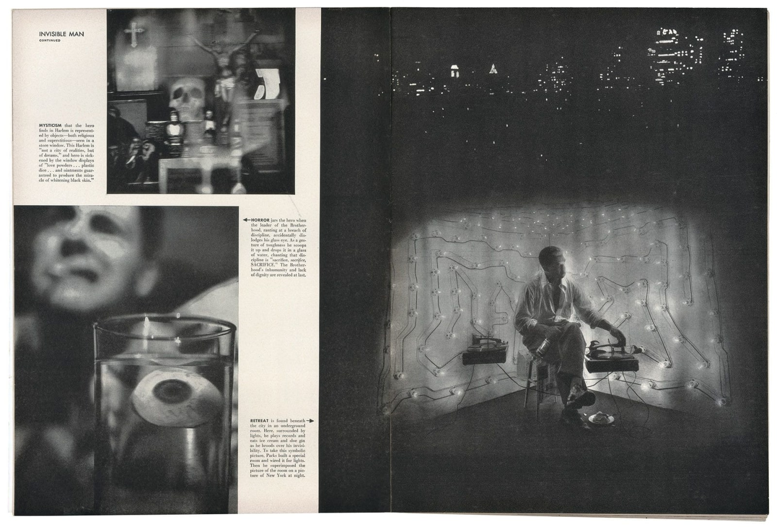 Gordon Parks, The Invisible Man, Harlem, New York, 1952