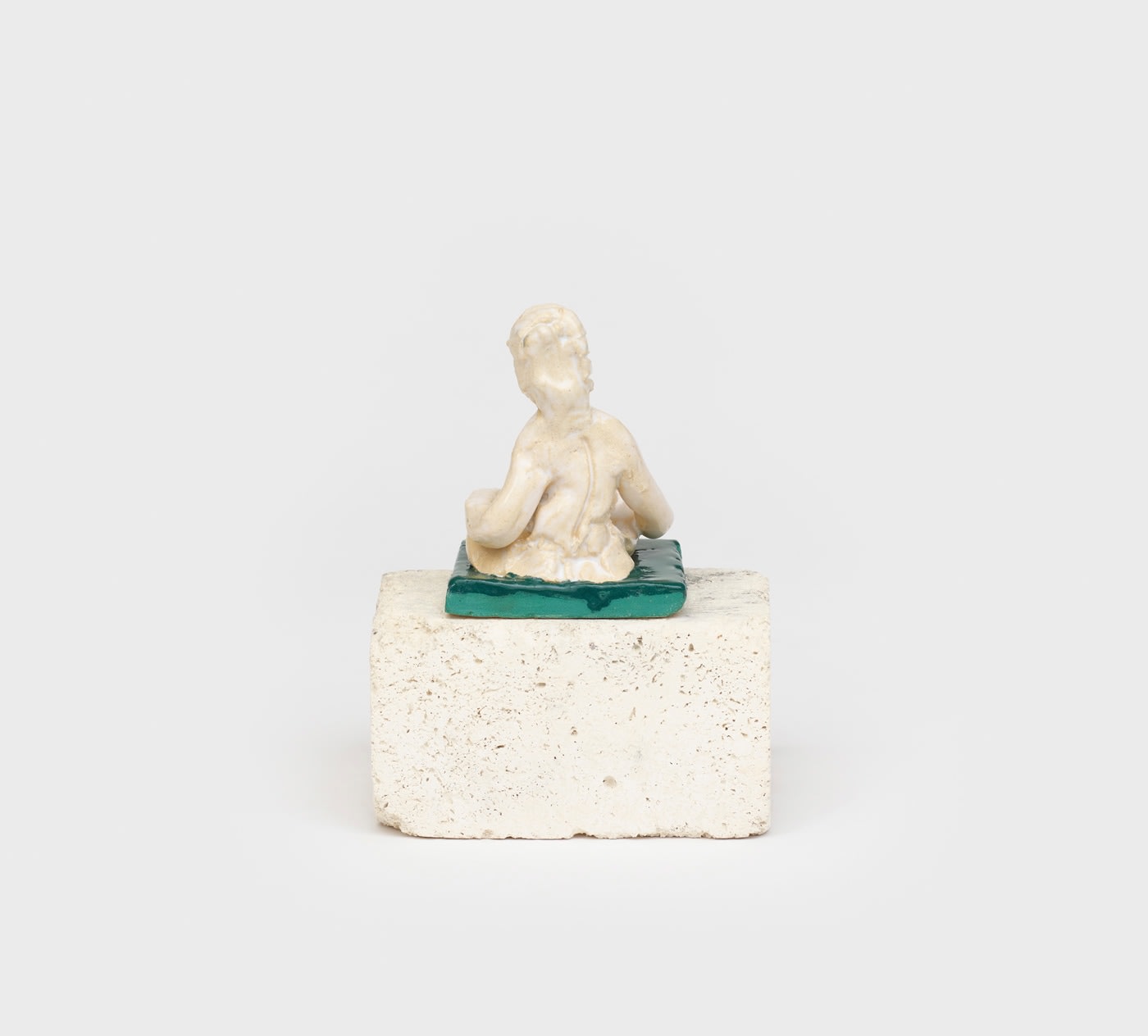 Amy Bessone, Micro-monument no.2 (white/green), 2018