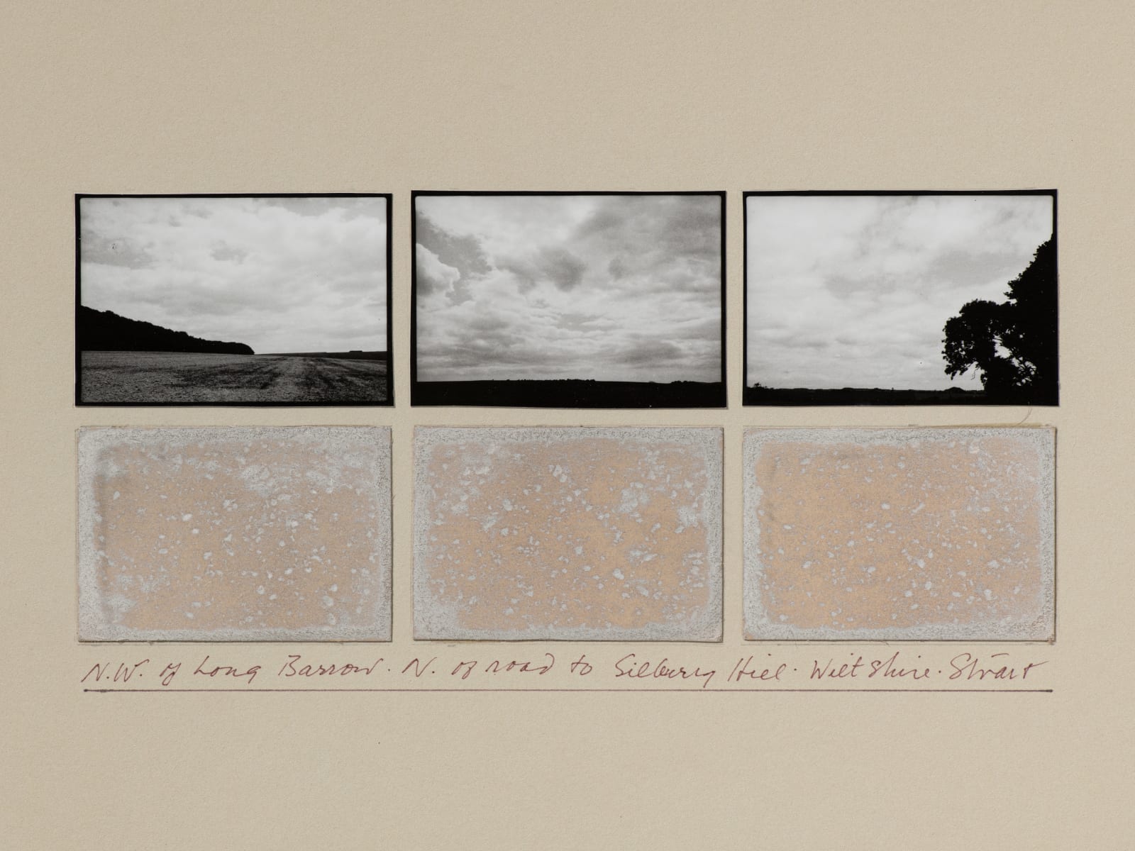 Michelle Stuart, NW of Long Barrow N of Road to Silbury Hill, Wiltshire, 1980