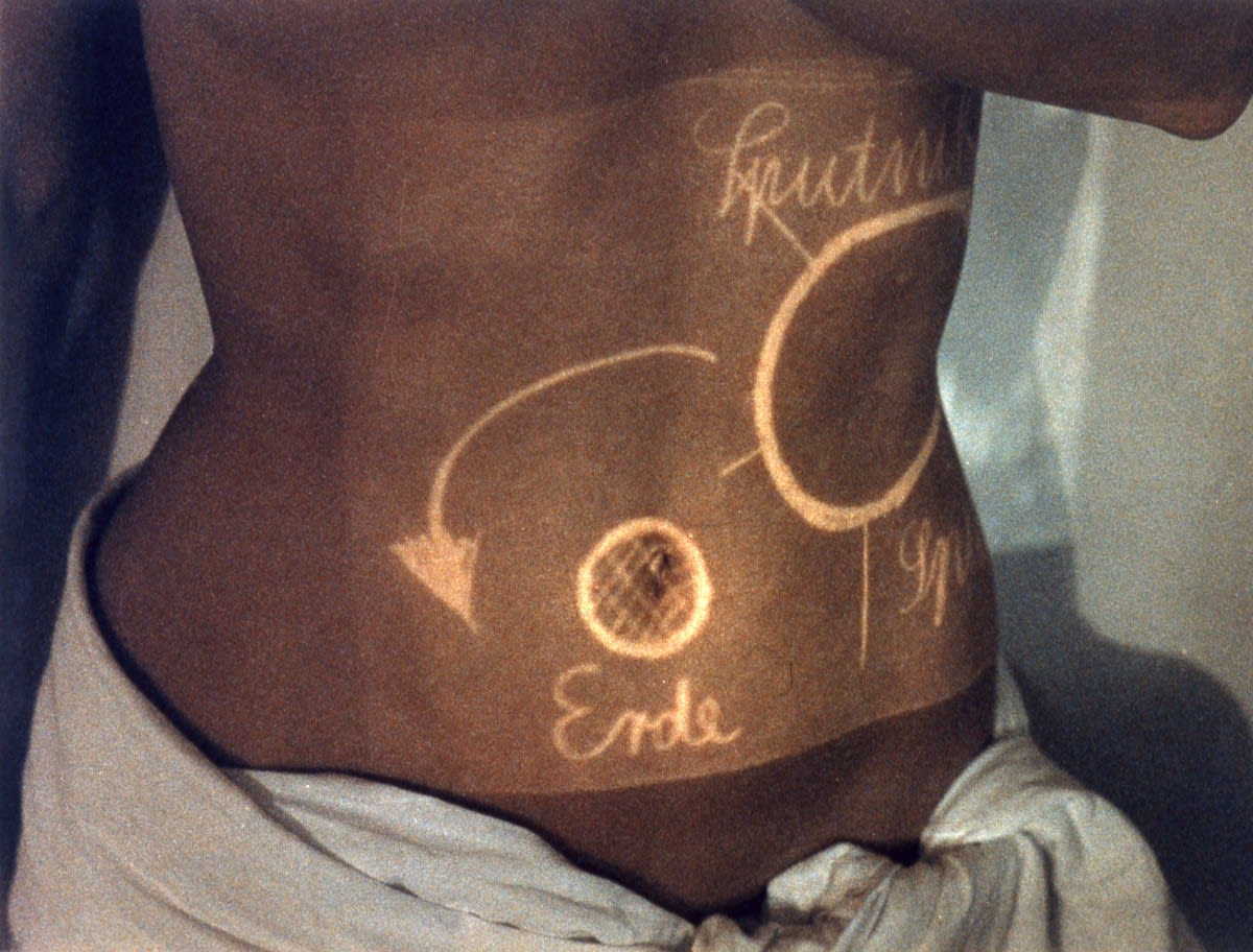 Birgit Jürgenssen, Untitled (Köperprojektion / Body Projection), 1988/2009