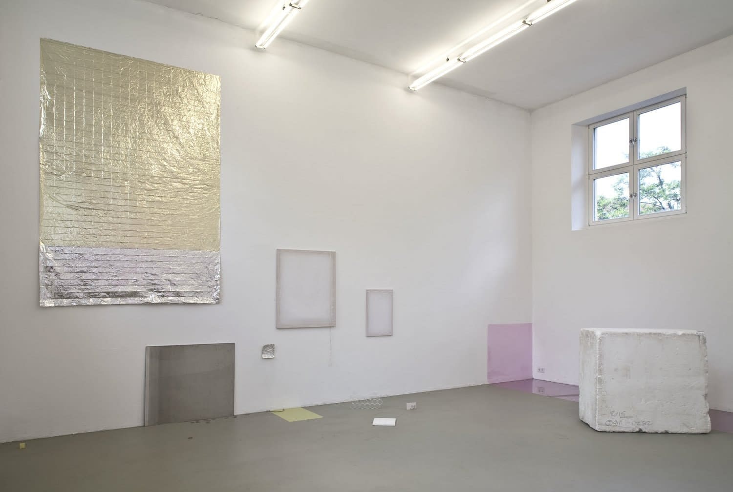 Ian Kiaer, Endnote, pink (yellow frieze), 2010