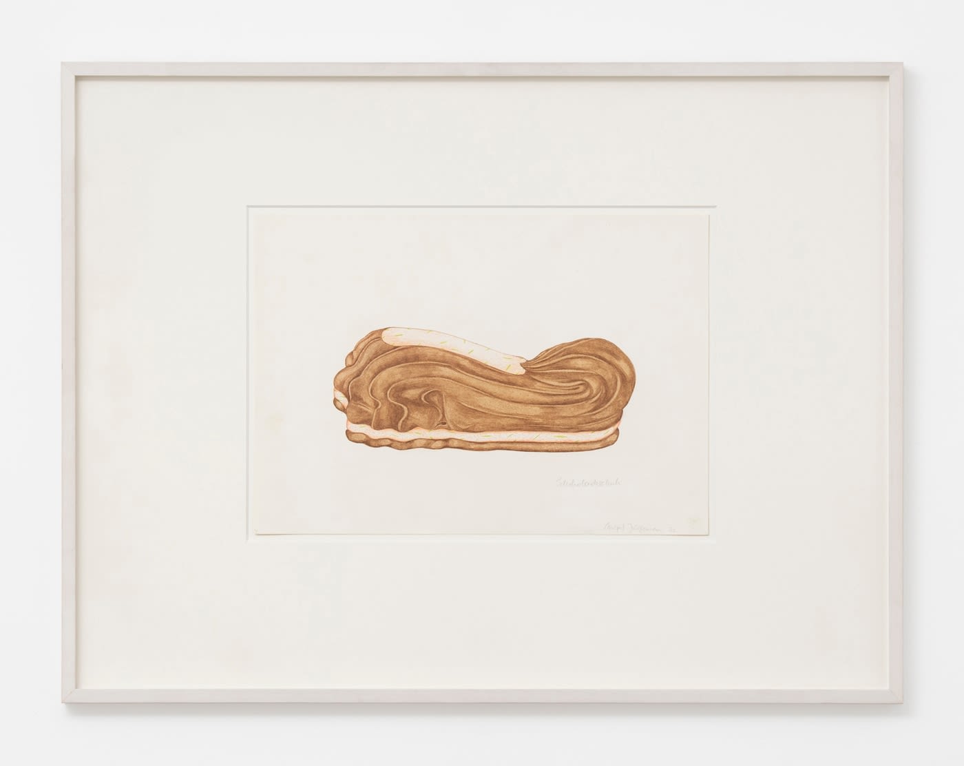 Birgit Jürgenssen, Schlokoladeschuh (Chocolate Shoe), 1972