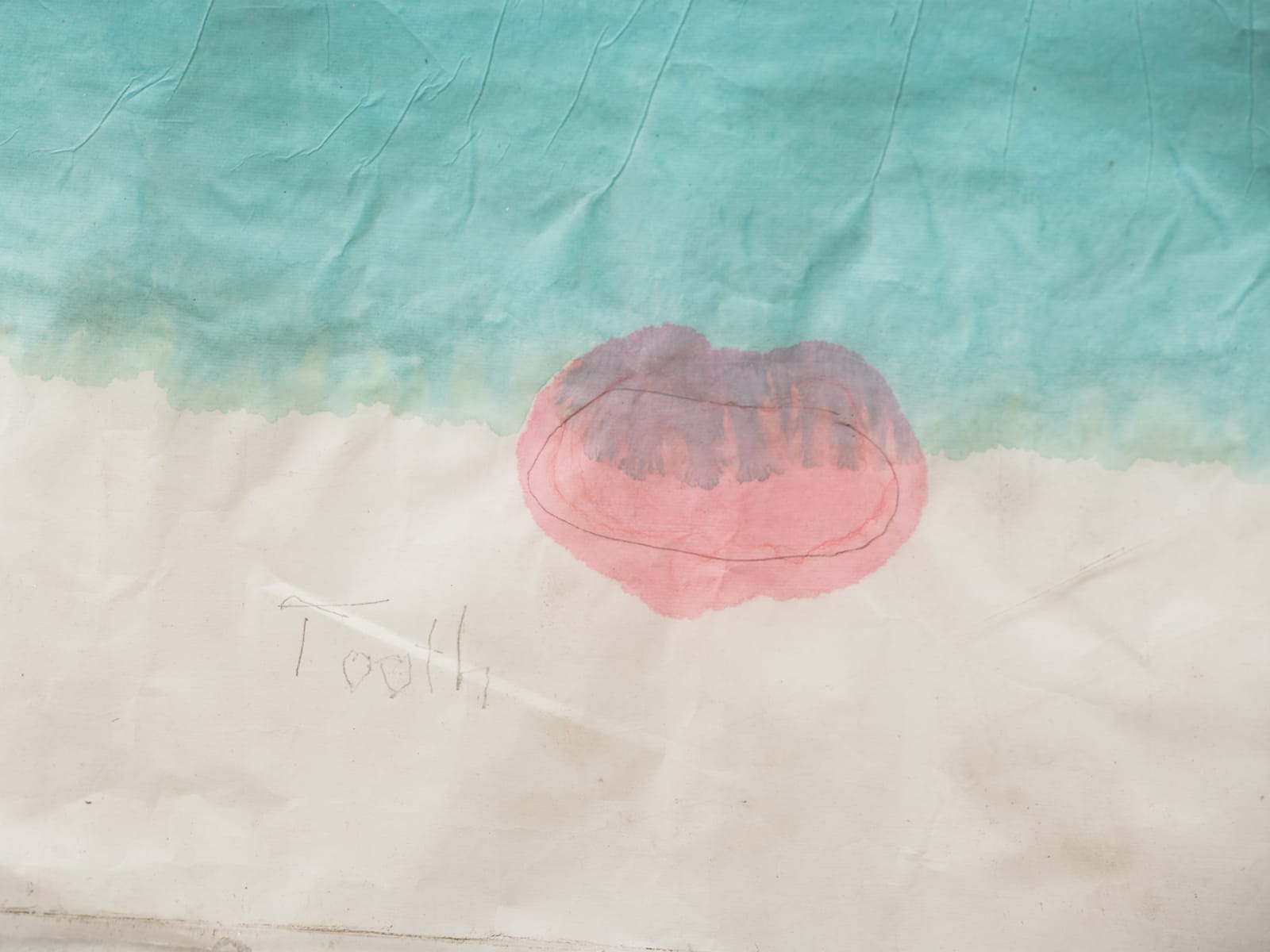 Ian Kiaer, Endnote Tooth, Blue, 2018