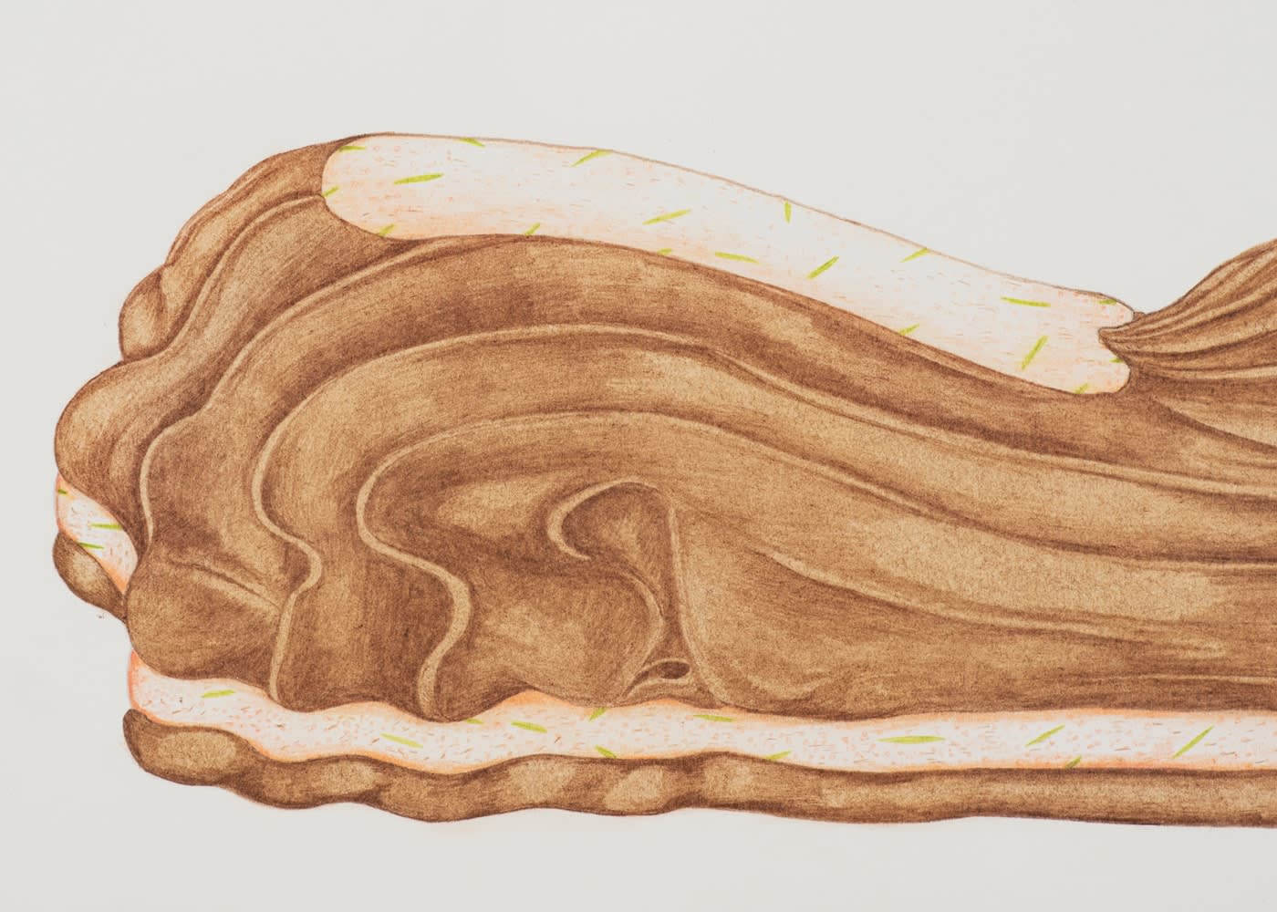 Birgit Jürgenssen, Schlokoladeschuh (Chocolate Shoe), 1972
