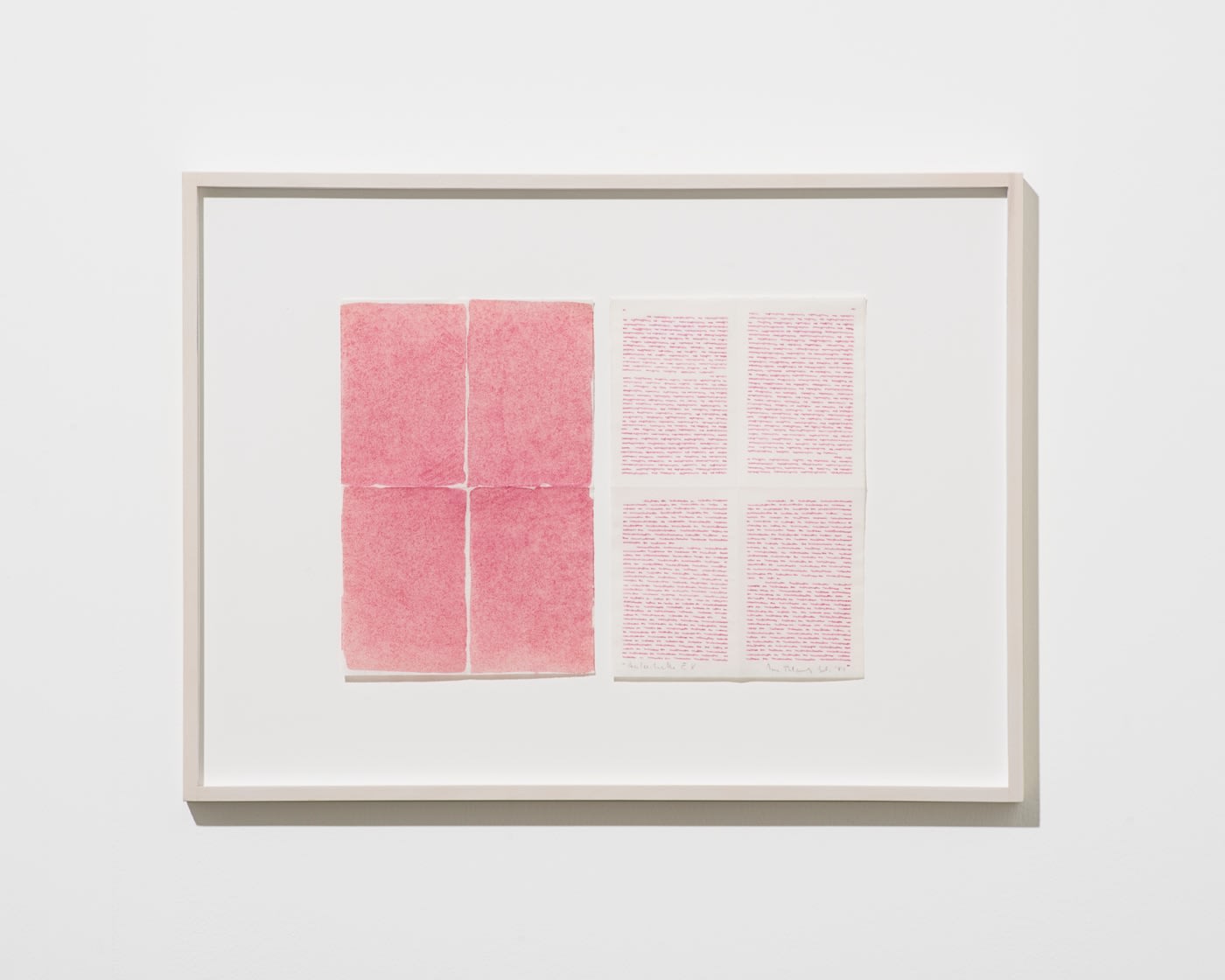 Irma Blank, Autoritratto E8 (Self Portrait), 1981