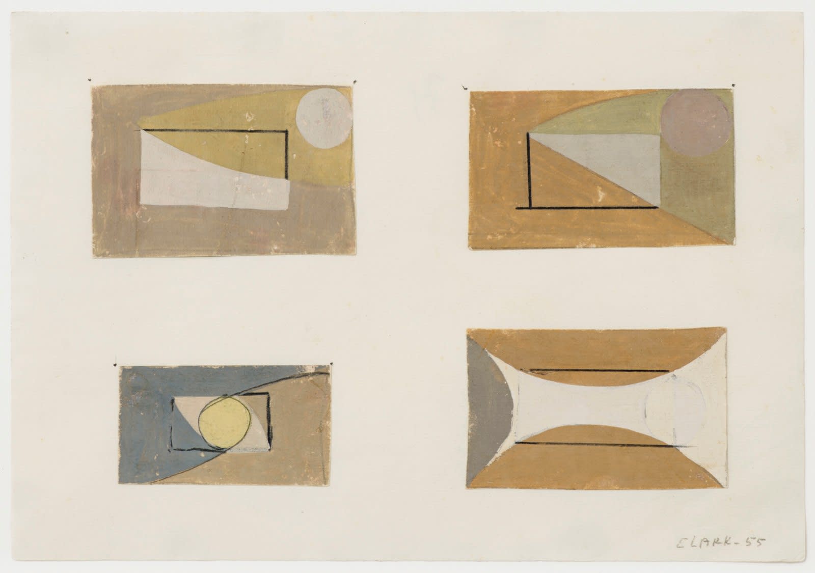 Lygia Clark, Geometria Amorosa / Loving Geometry, 1955