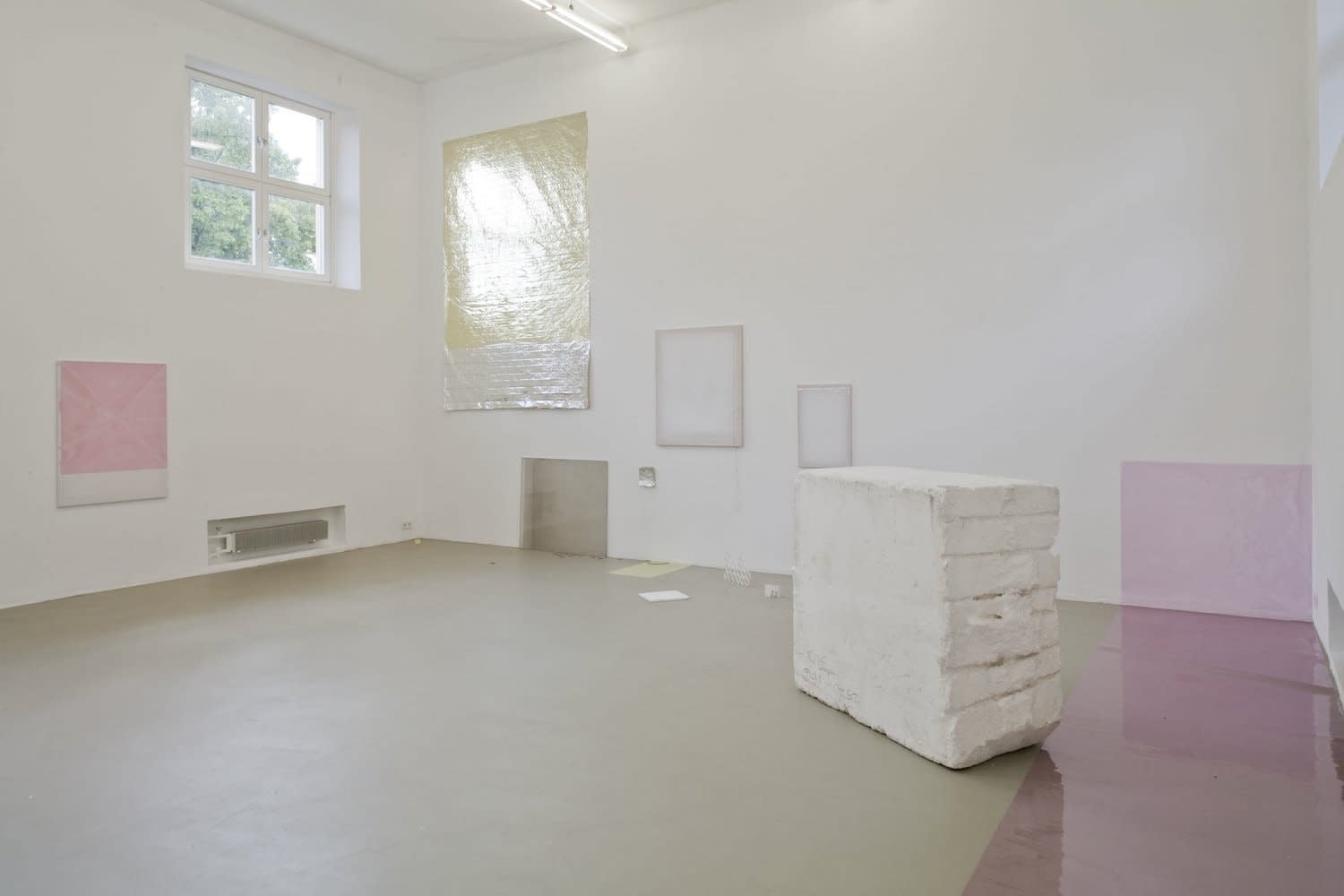 Ian Kiaer, Endnote, pink (yellow frieze), 2010