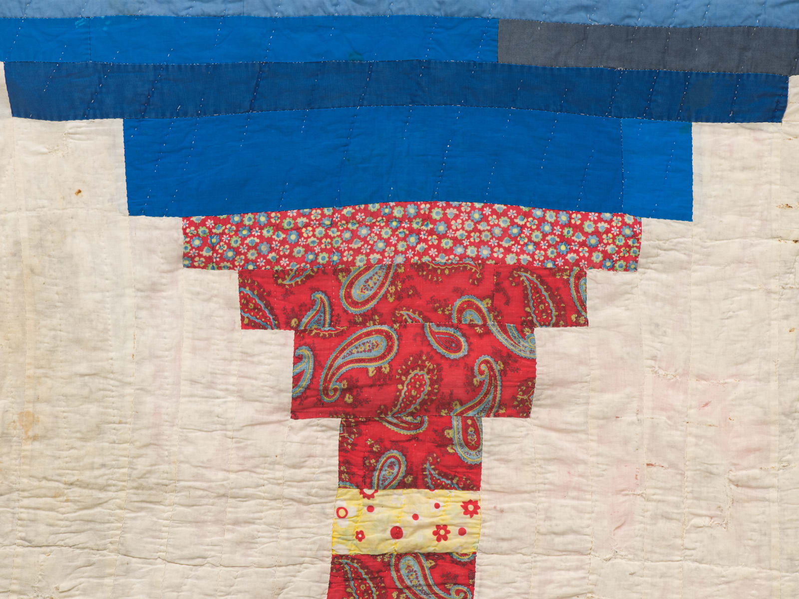 Loretta Pettway, 'Log Cabin' - Single Block 'Courthouse Steps' variation (Local Name: 'Bricklayer'), 1959