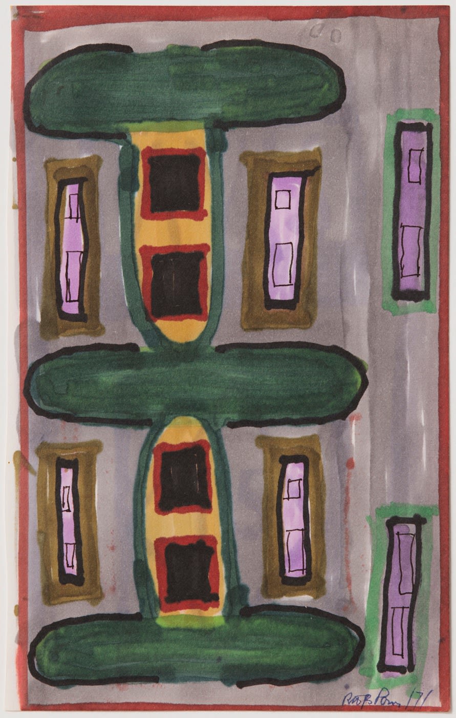 Betty Parsons, Untitled (House Facade), 1971