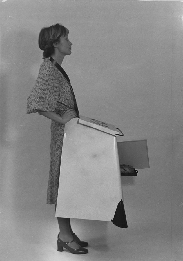 Birgit Jürgenssen, Housewives' Kitchen Apron, 1975
