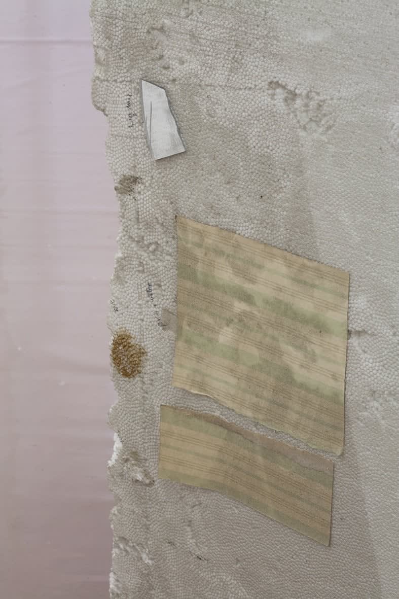Ian Kiaer, Endnote, pink (yellow frieze), 2010