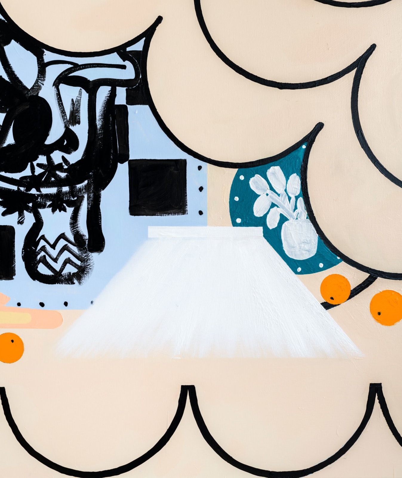 Farah Atassi, Dancer with Bouquet, 2021
