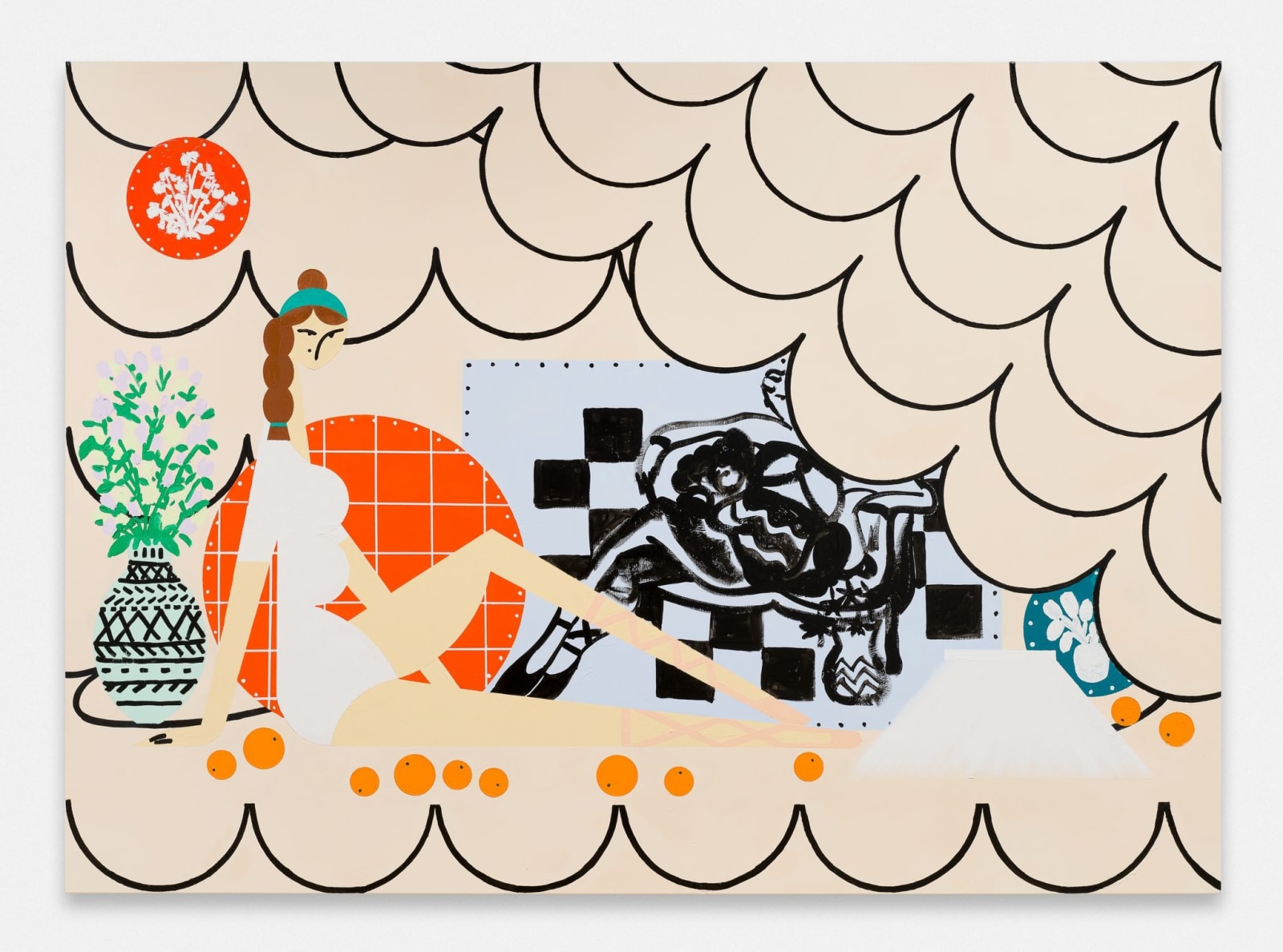 Farah Atassi, Dancer with Bouquet, 2021