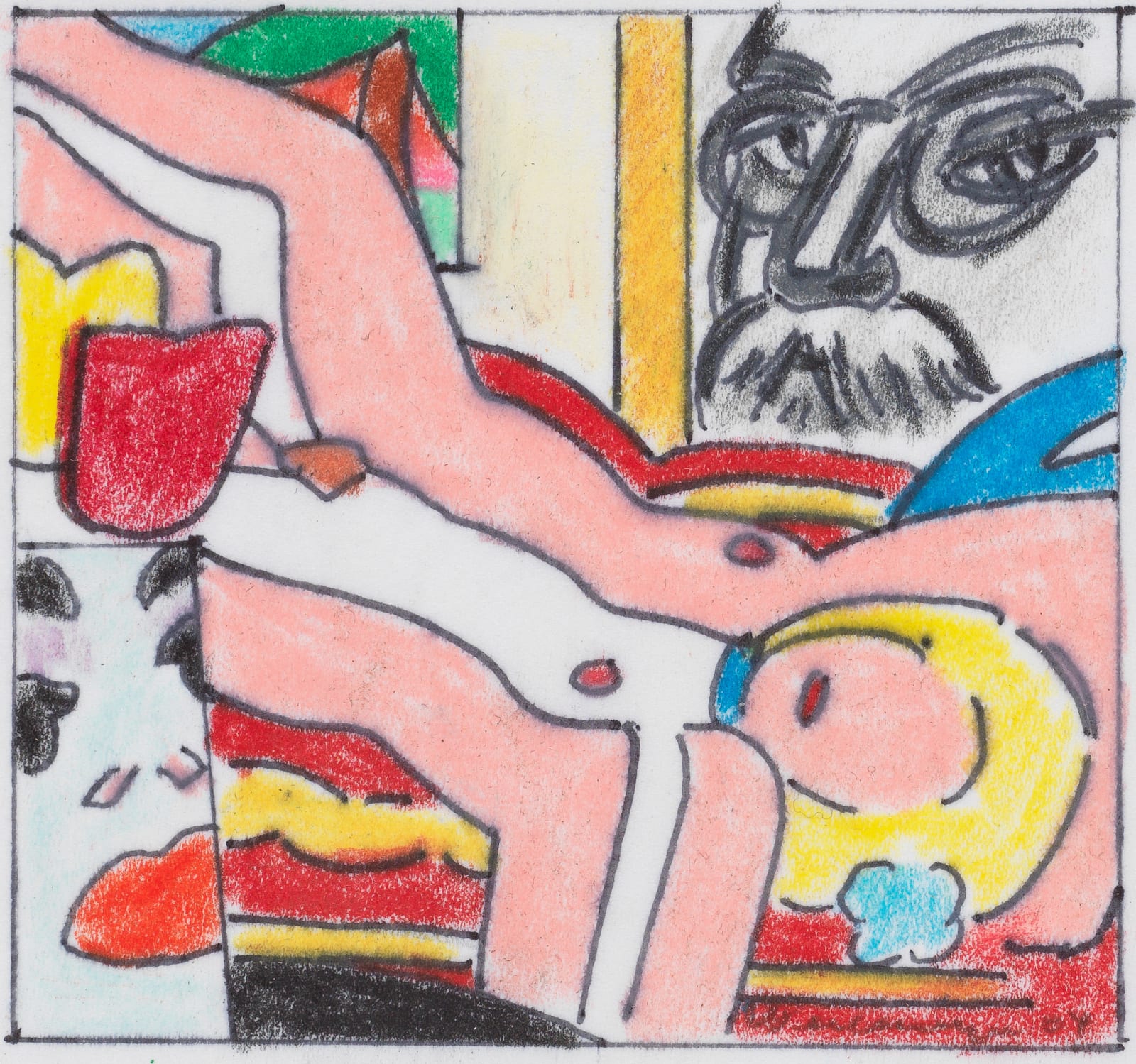 Tom Wesselmann, Study for Sunset Nude with Picasso Vase, 2004
