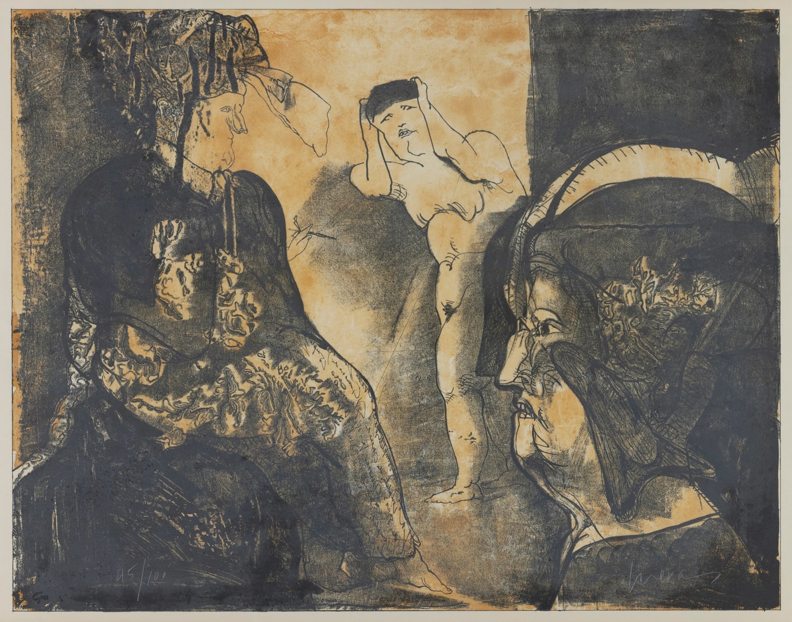 José Luis Cuevas, Lo Feo de Este Mundo III, 1969