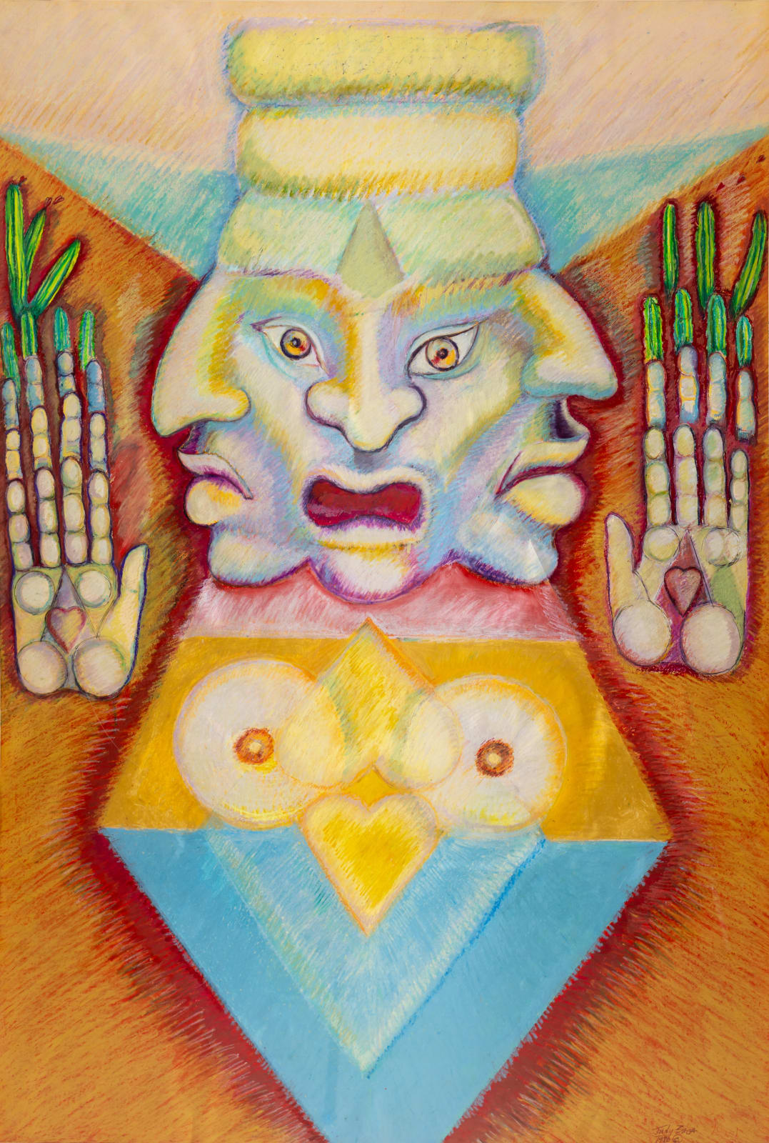 Judy Baca, Faces of the Goddess, c. 1986