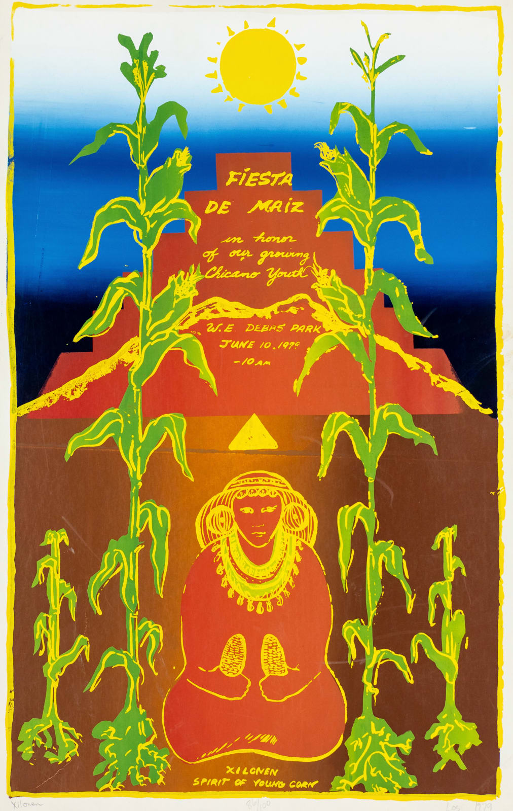 Gloria Chacon, Fiesta de Maiz, Poster, 1979