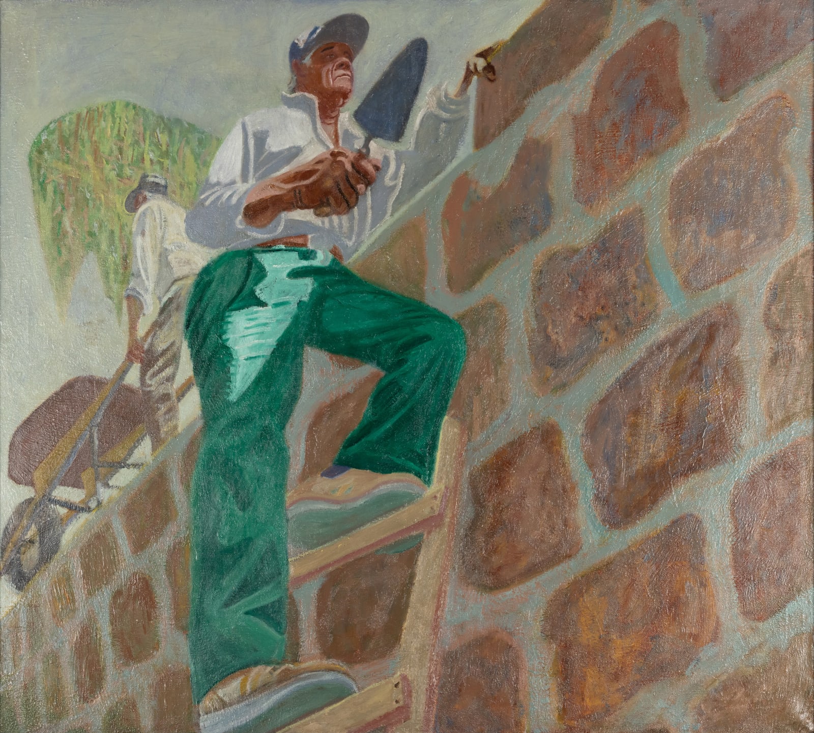 Eduardo Carrillo, Tio Beto on the Wall, 1987-88