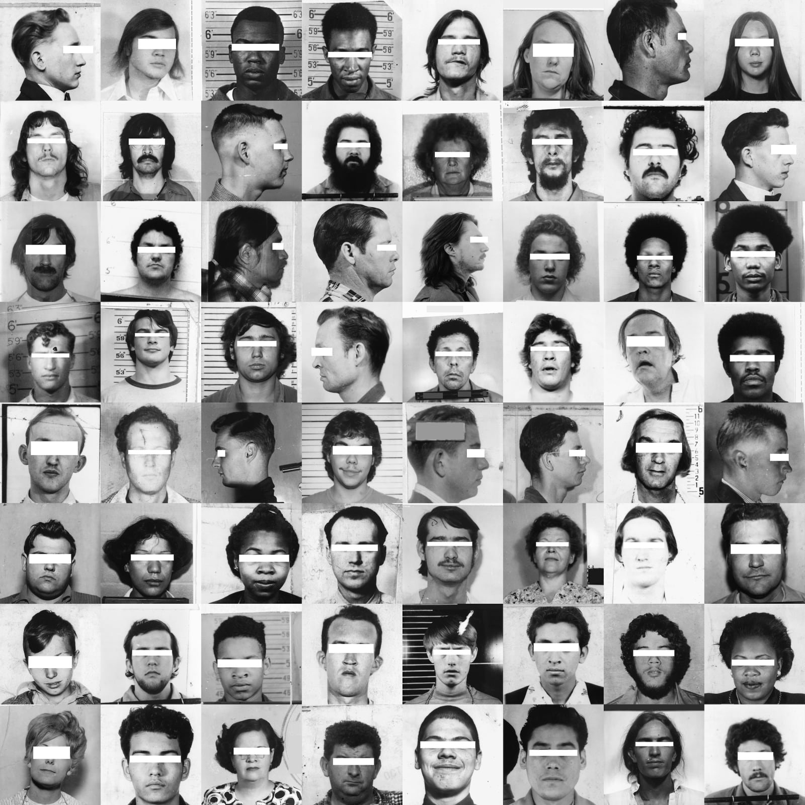 Trevor Paglen, They Took the Faces from the Accused and the Dead … (SD18), 2019