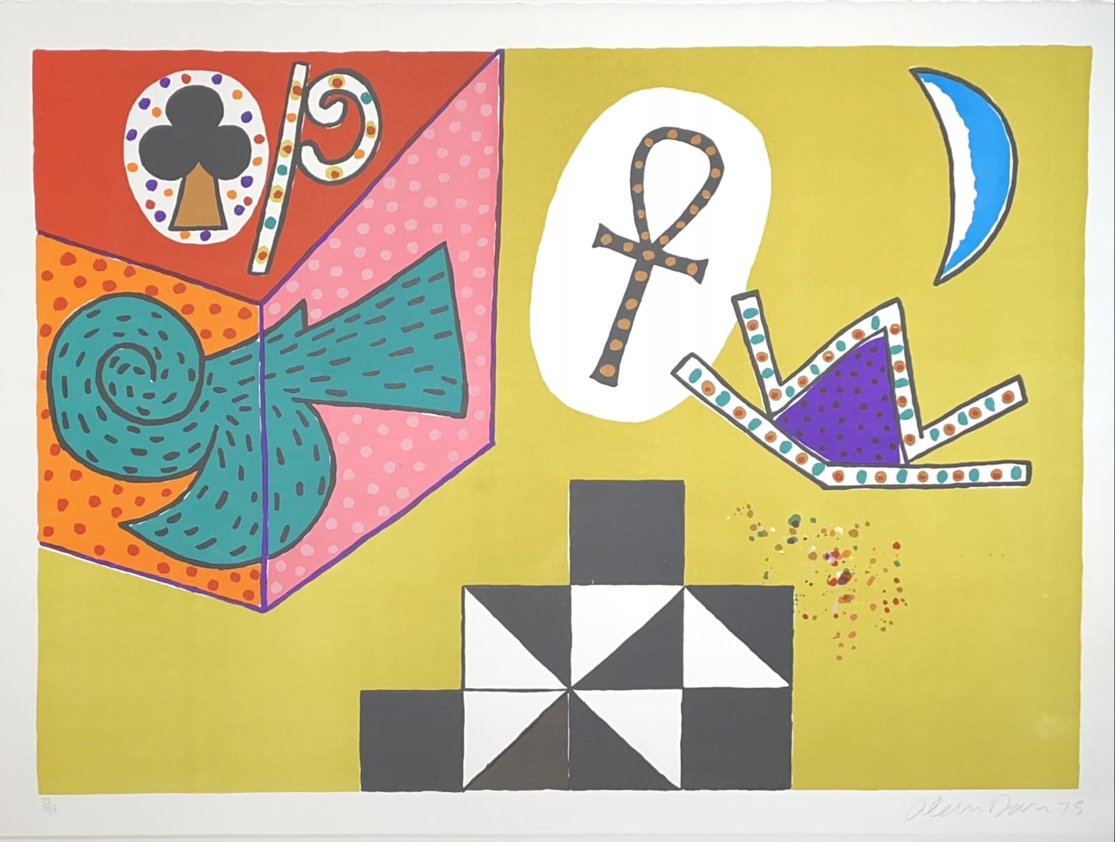 Alan Davie, Bird through Wall , 1973