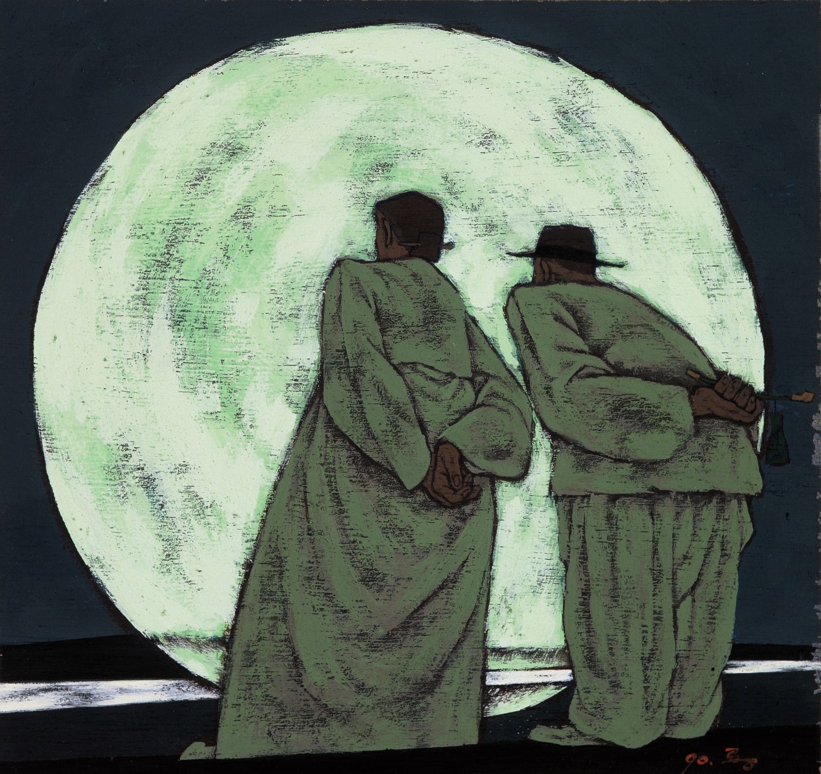 Jin Rilong 金日龍, 组画 4, 1990