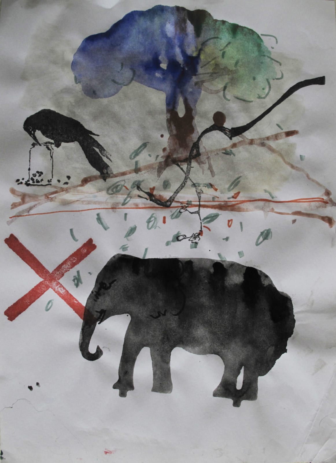 Ye Yongqing 葉永青, Manuscript, 2015